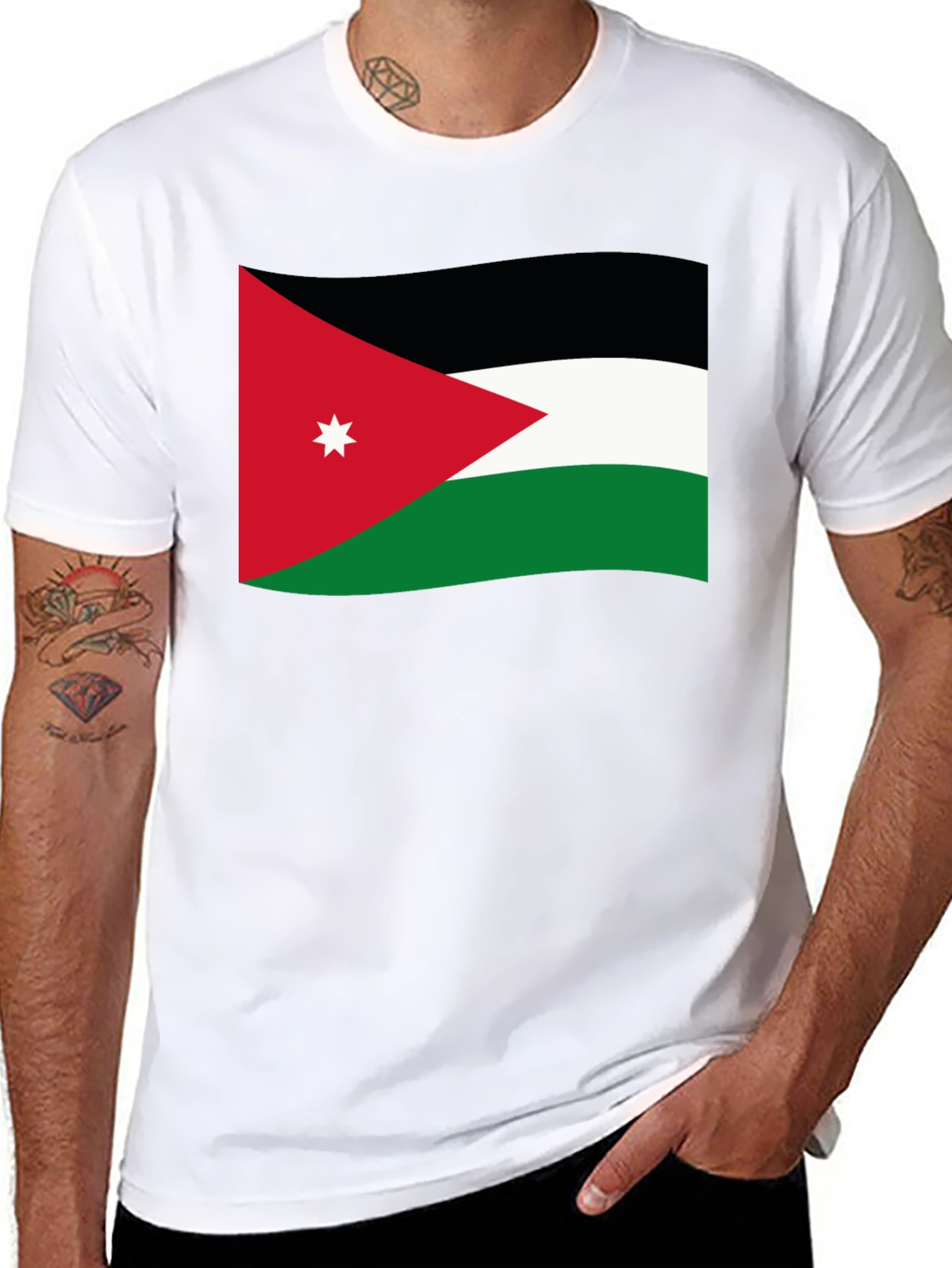 Jordan Flag Graphic Black T-Shirt