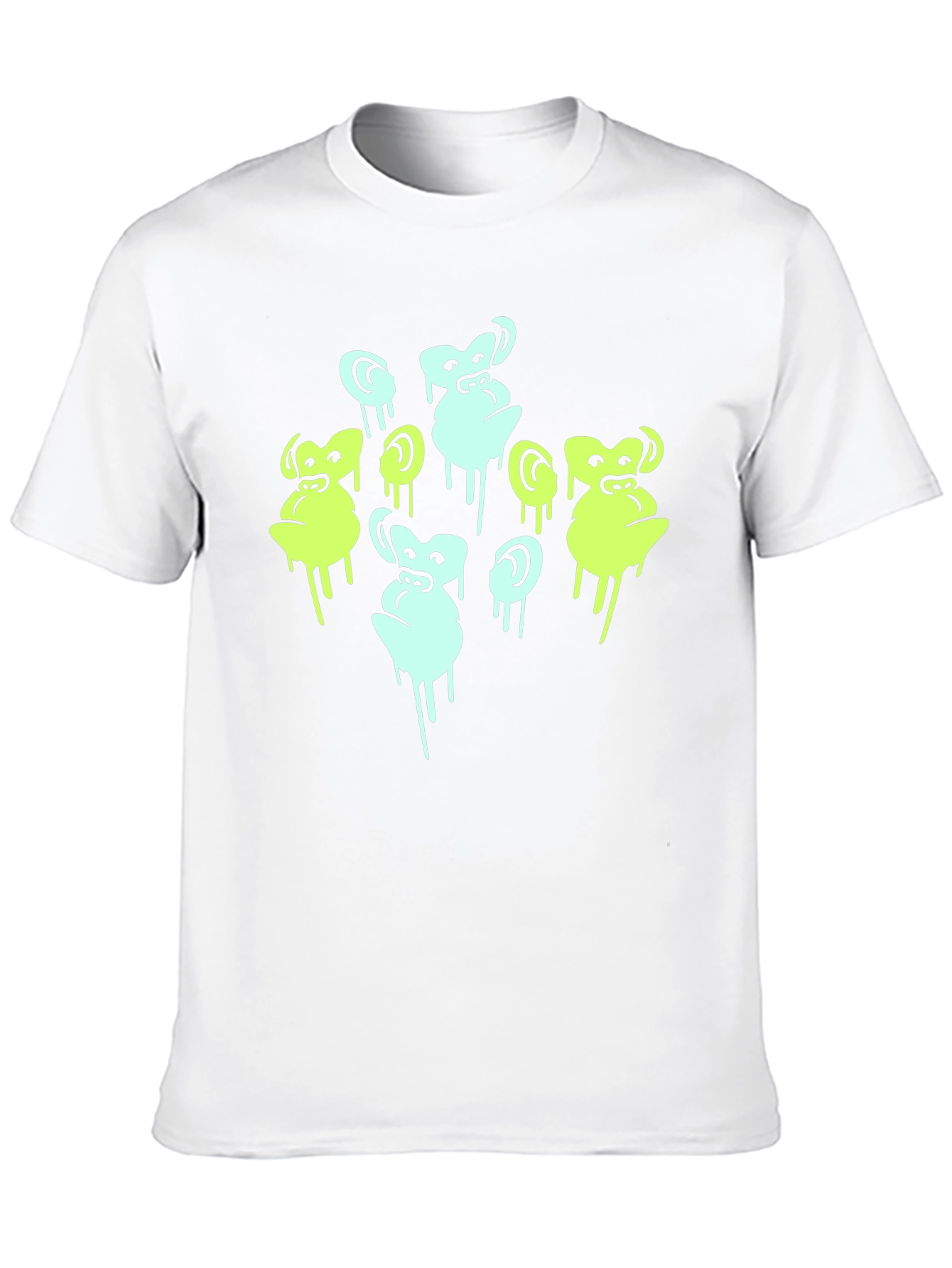 Funky Monkey Graphic Tee - Black Cotton Shirt