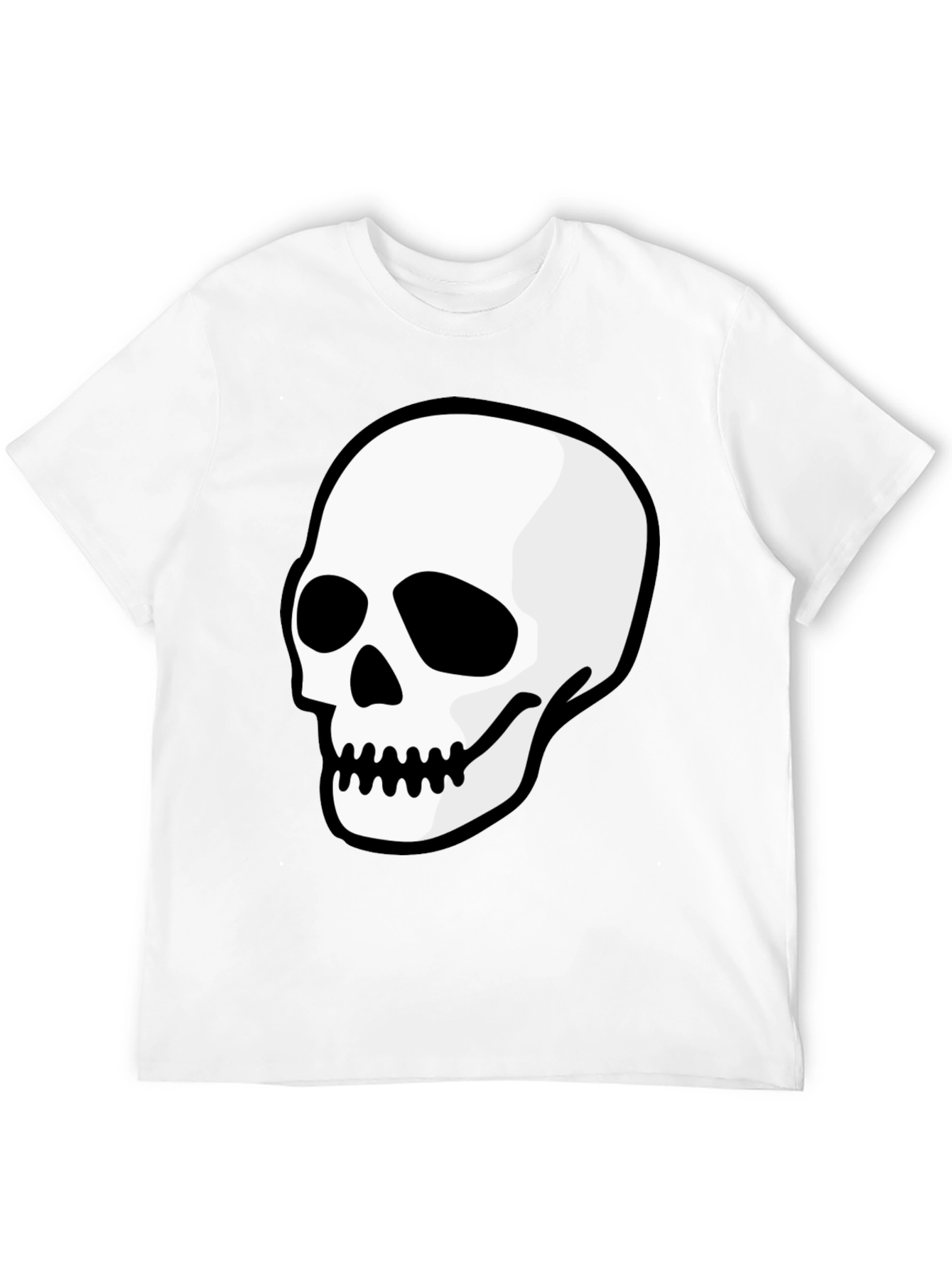 Skull Graphic Black T-Shirt - Mens Casual Tee