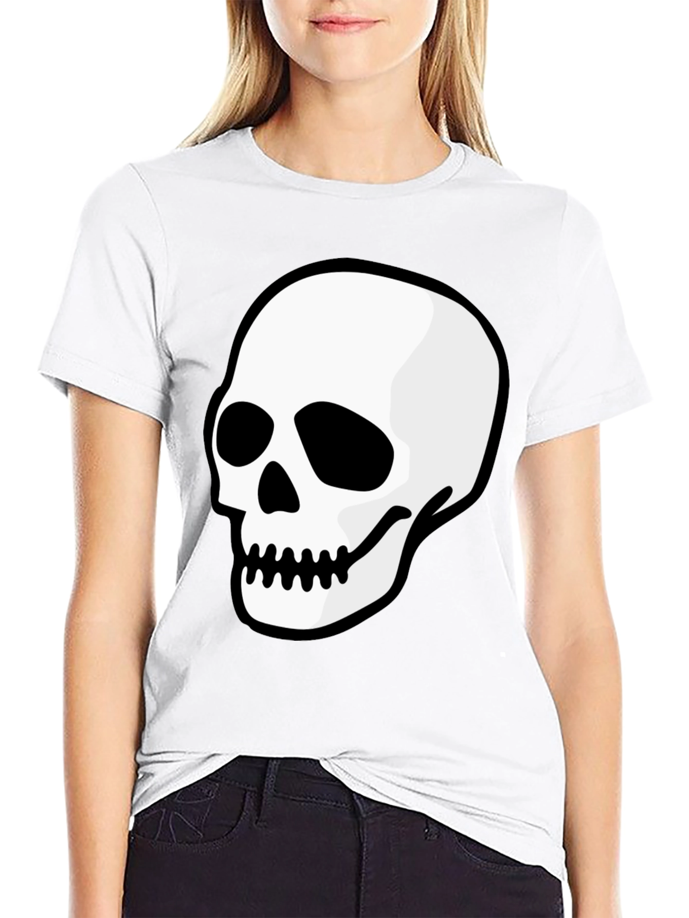 Skull Graphic Black T-Shirt - Mens Casual Tee