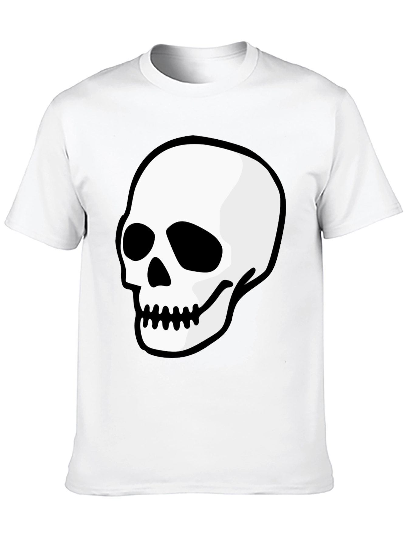 Skull Graphic Black T-Shirt - Mens Casual Tee