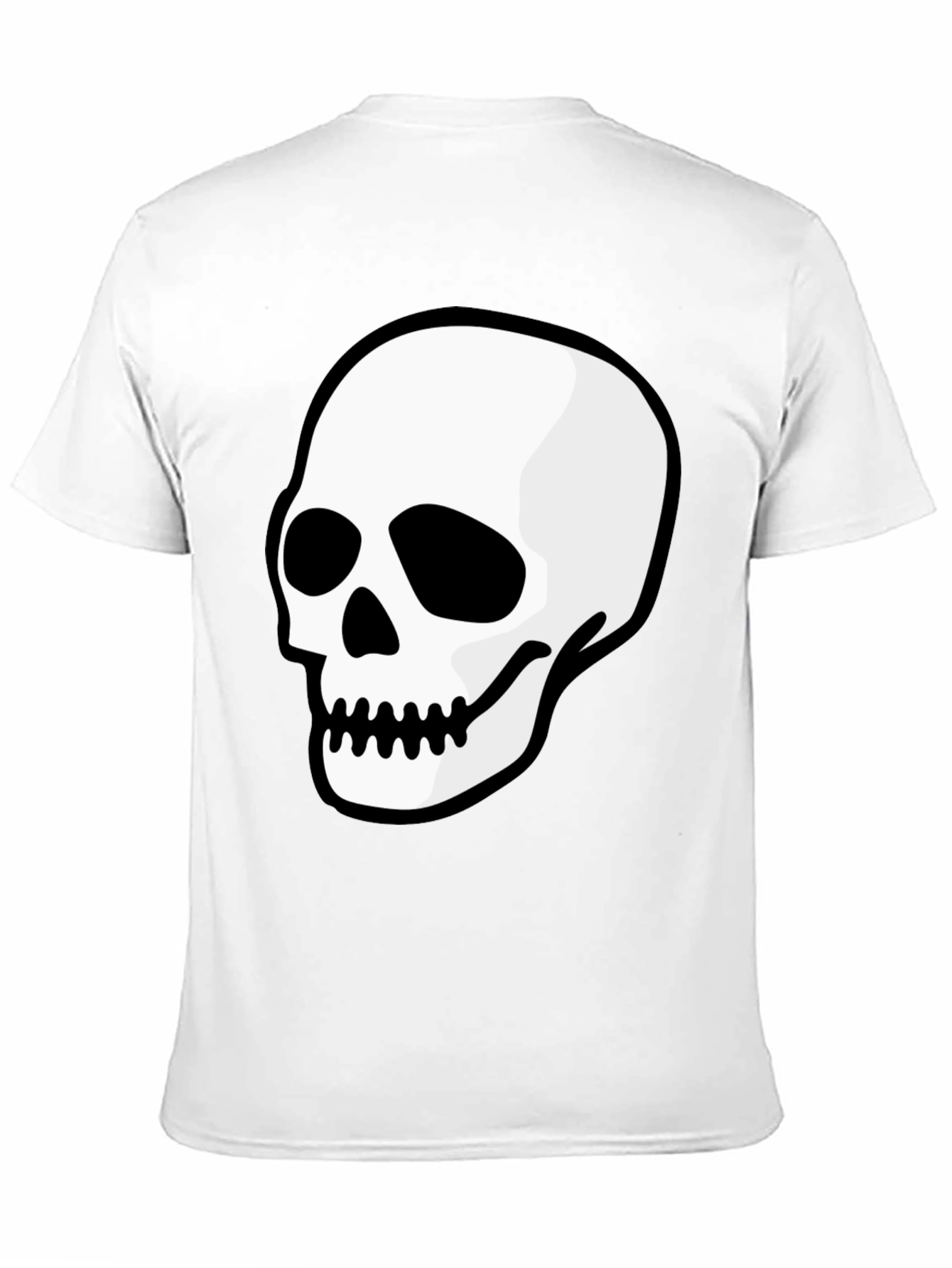 Skull Graphic Black T-Shirt - Mens Casual Tee