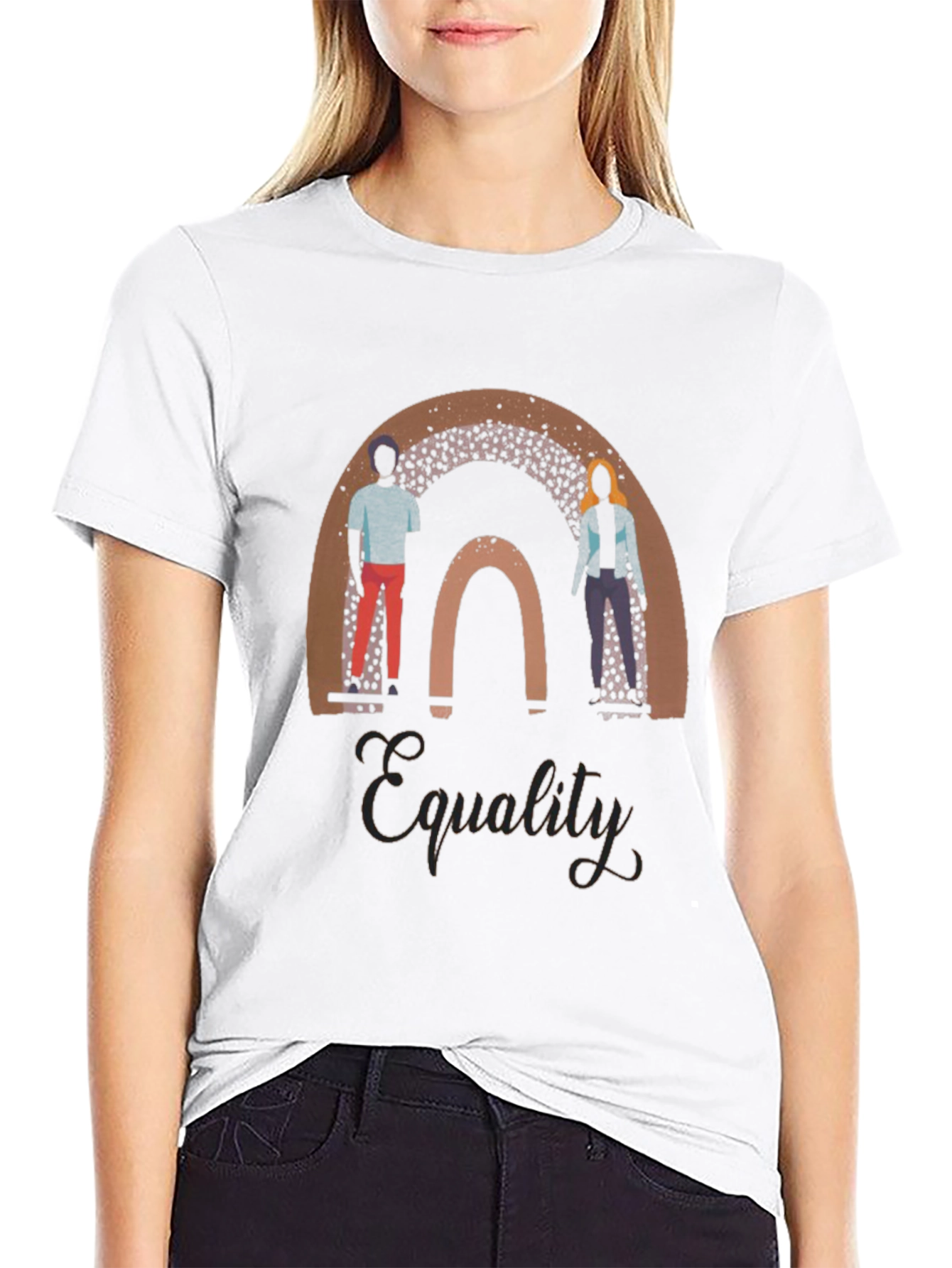 Equality Rainbow Graphic Tee - Black