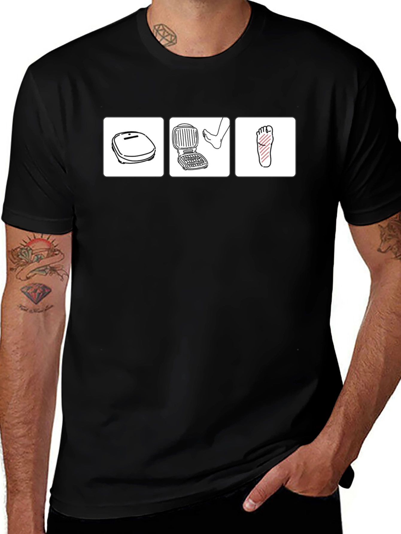 George Foreman Grill Foot T-Shirt