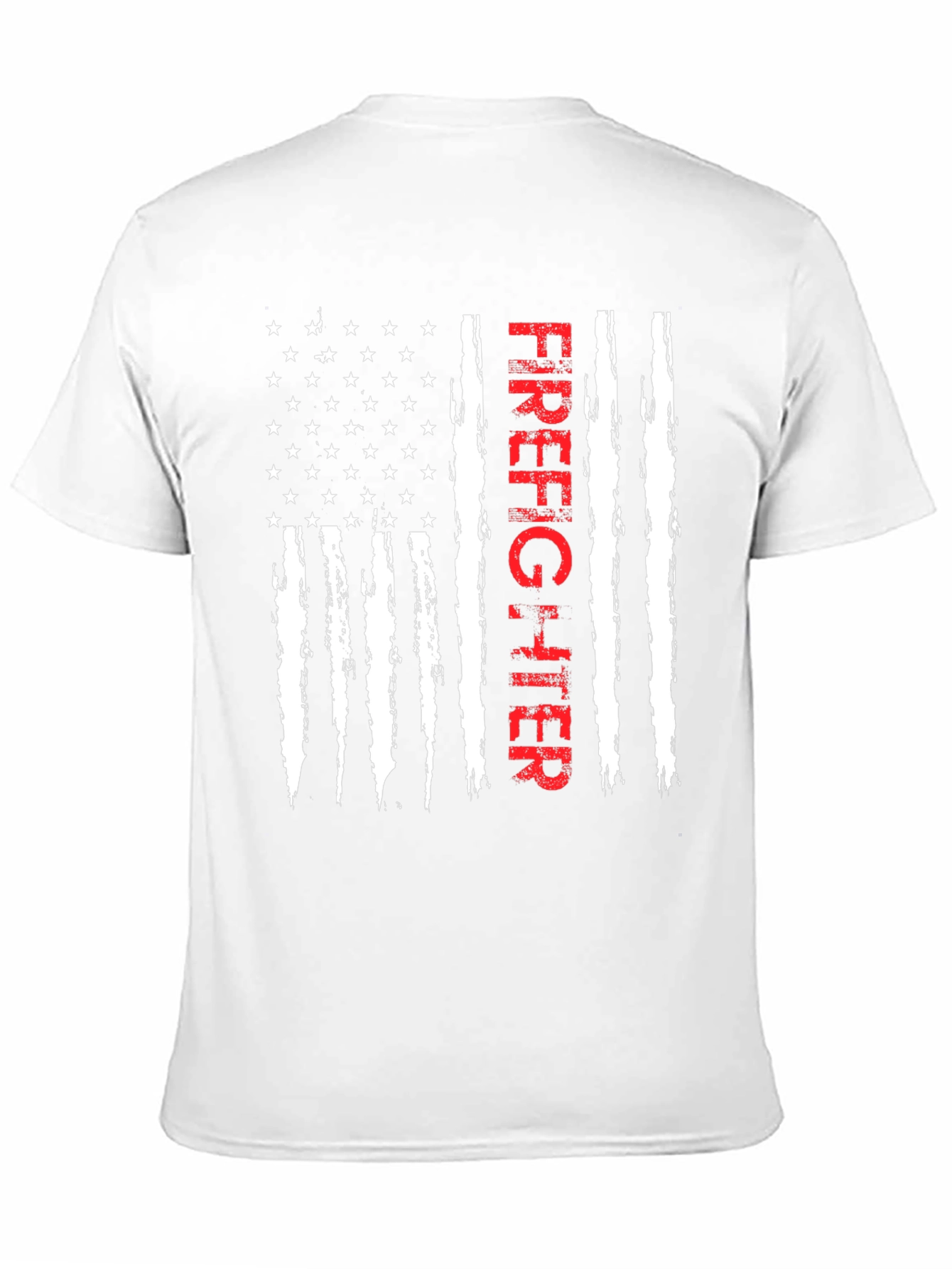 Firefighter American Flag Graphic T-Shirt