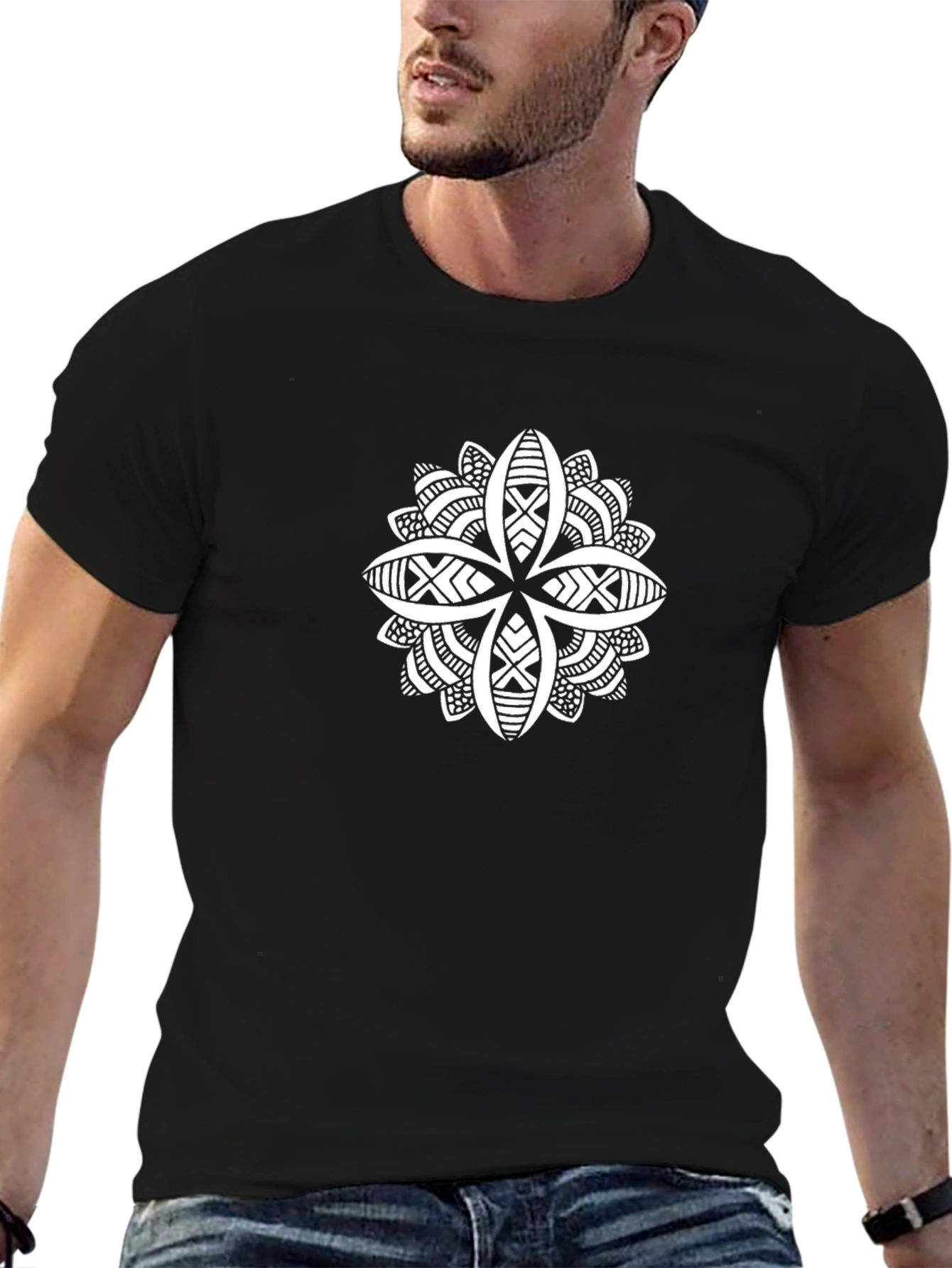 Graphic Print Black T-Shirt - Stylish Mens Fashion