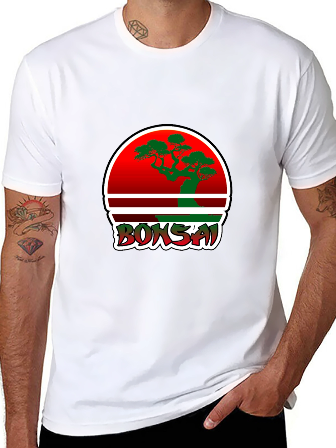Bonsai Tree Graphic T-Shirt - Stylish Urban Design