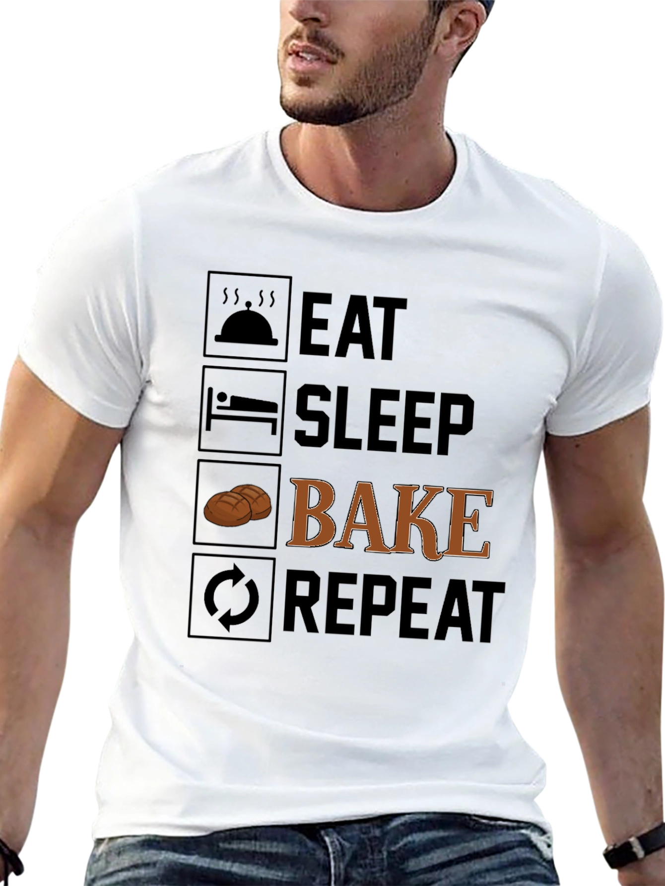 Eat Sleep Bake Repeat - Baker T-Shirt