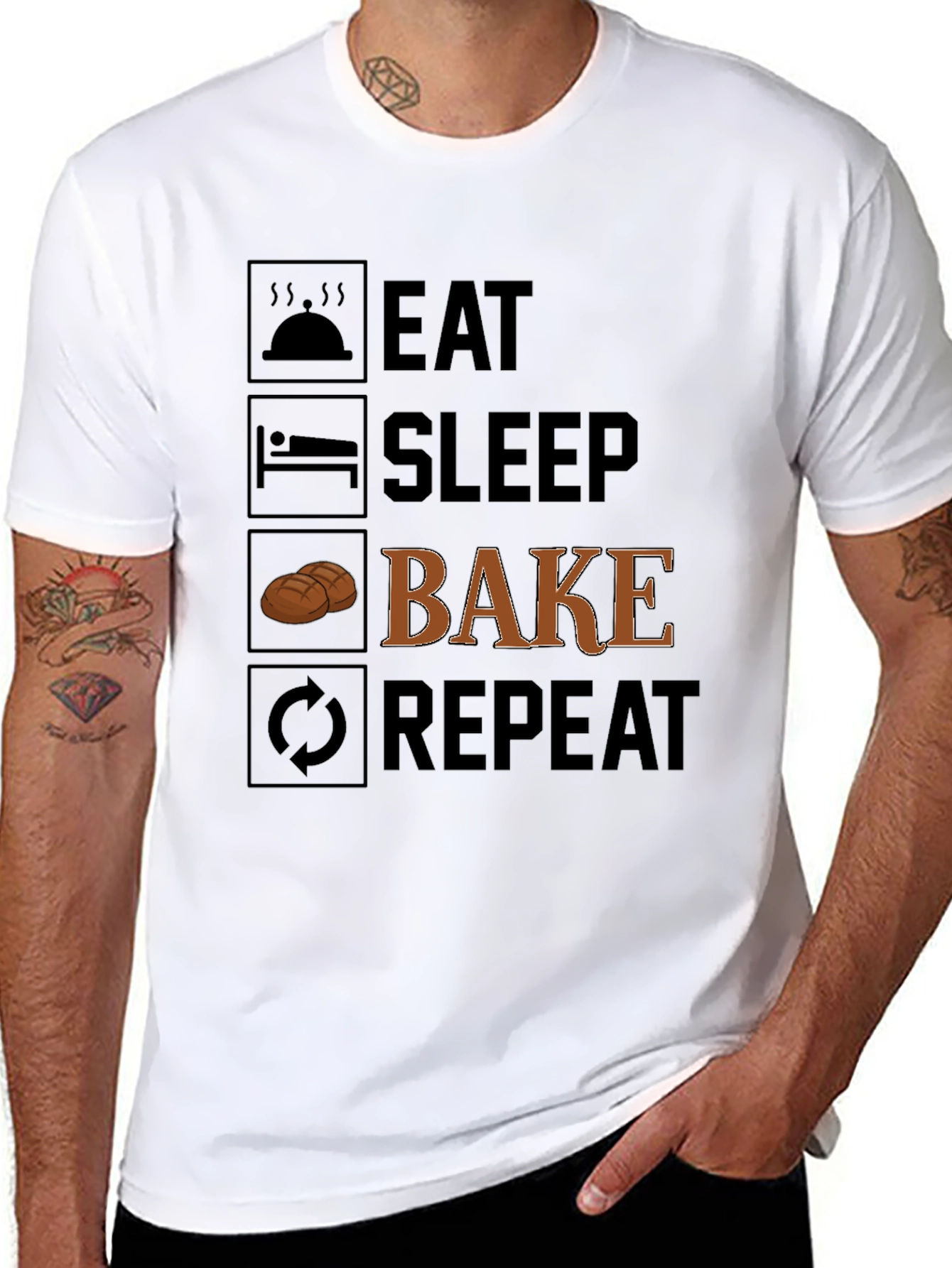 Eat Sleep Bake Repeat - Baker T-Shirt