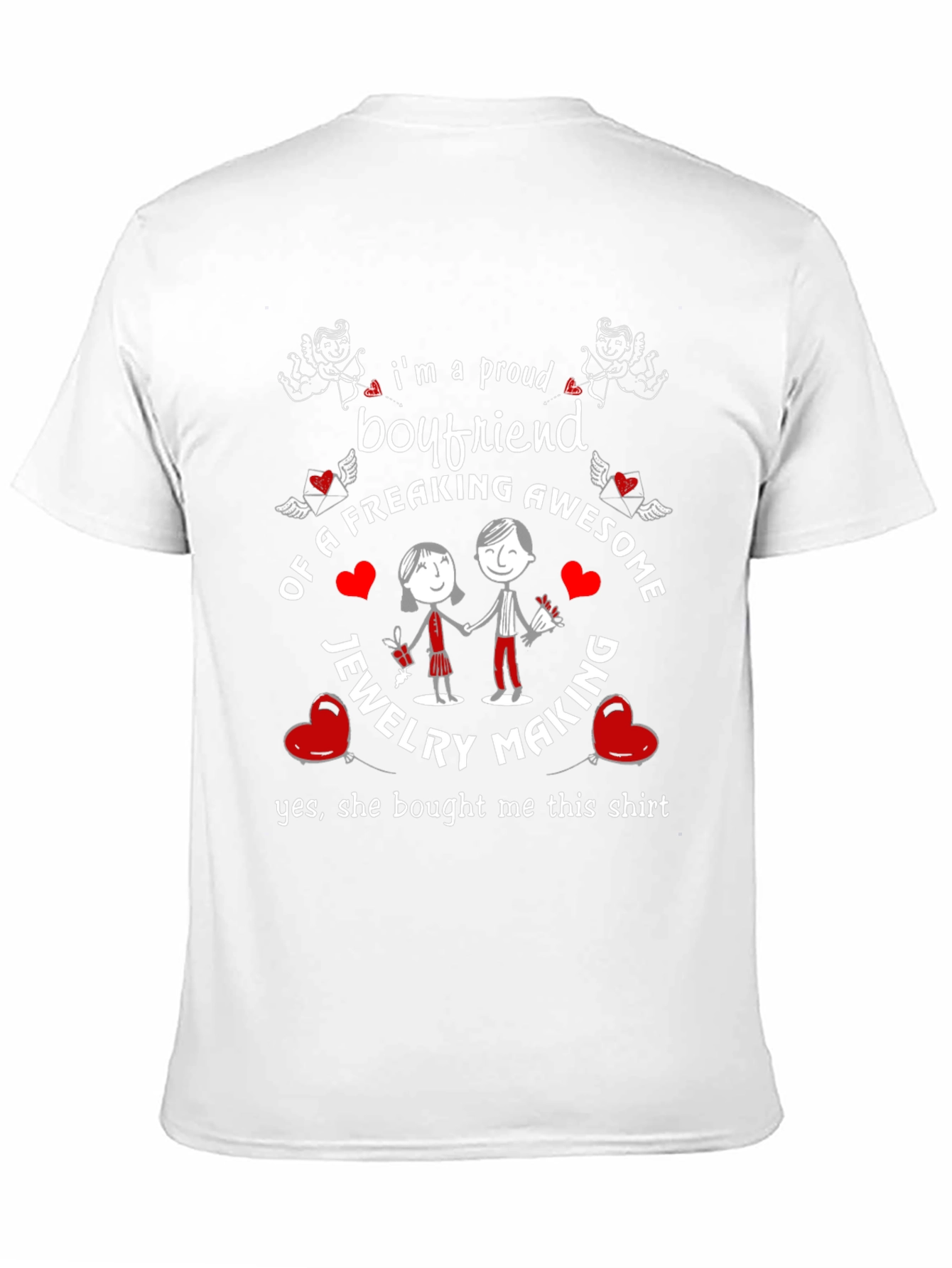Proud Boyfriend of Jewelry Maker T-Shirt