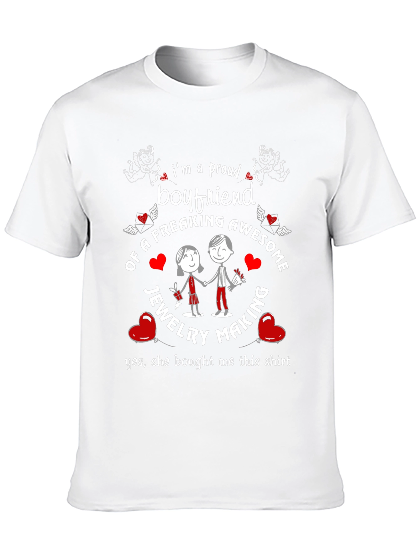 Proud Boyfriend of Jewelry Maker T-Shirt