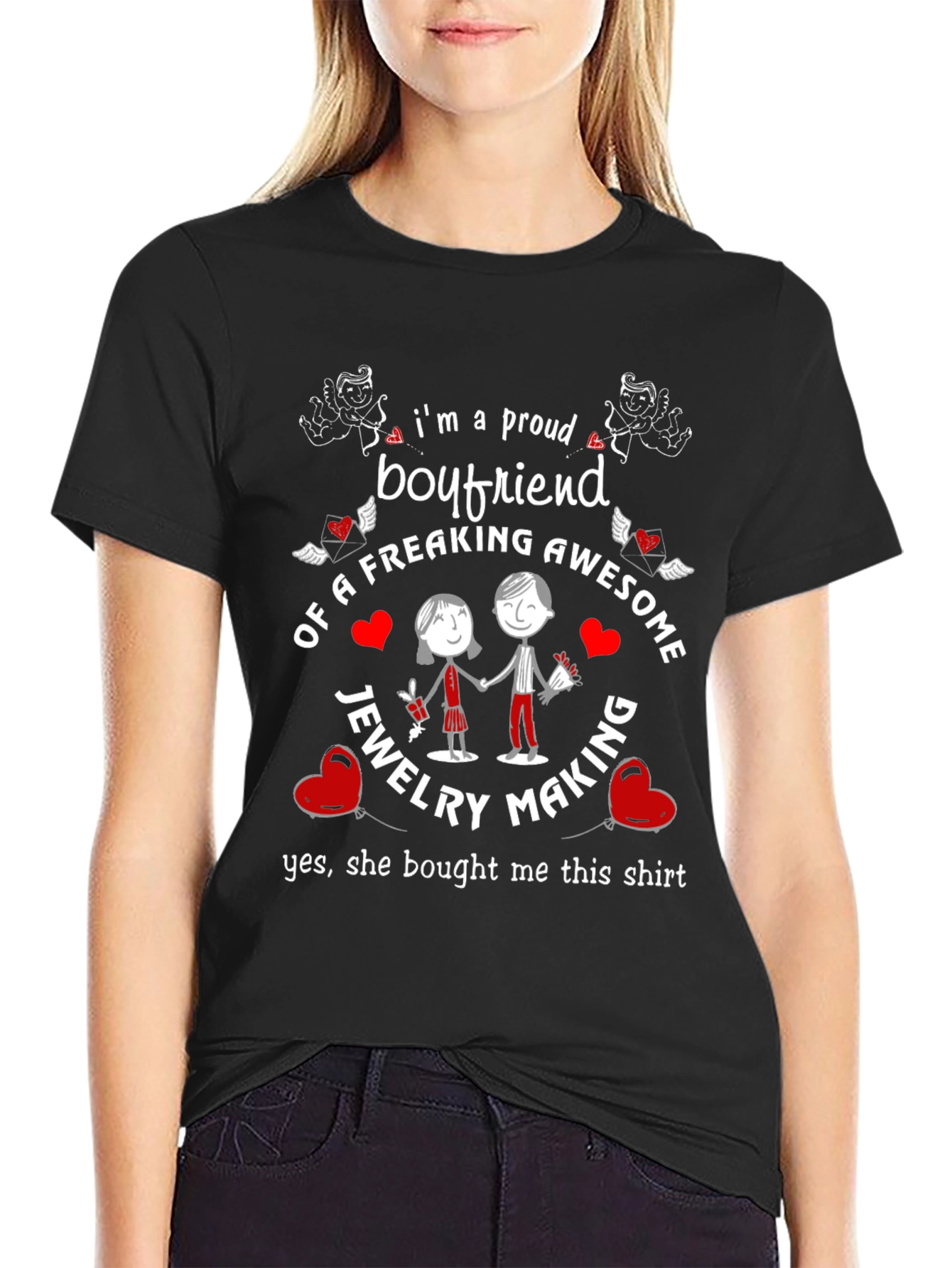 Proud Boyfriend of Jewelry Maker T-Shirt