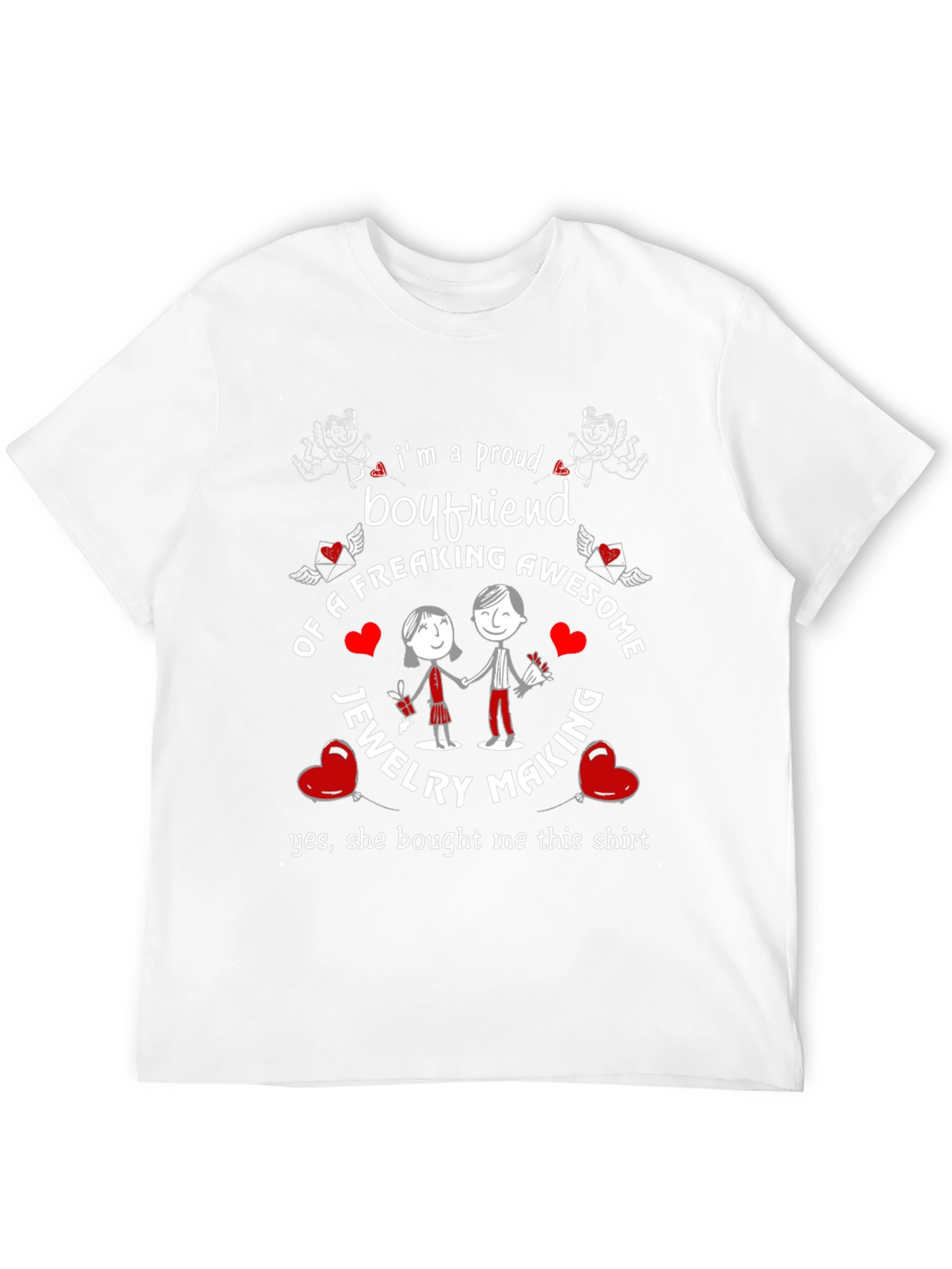 Proud Boyfriend of Jewelry Maker T-Shirt