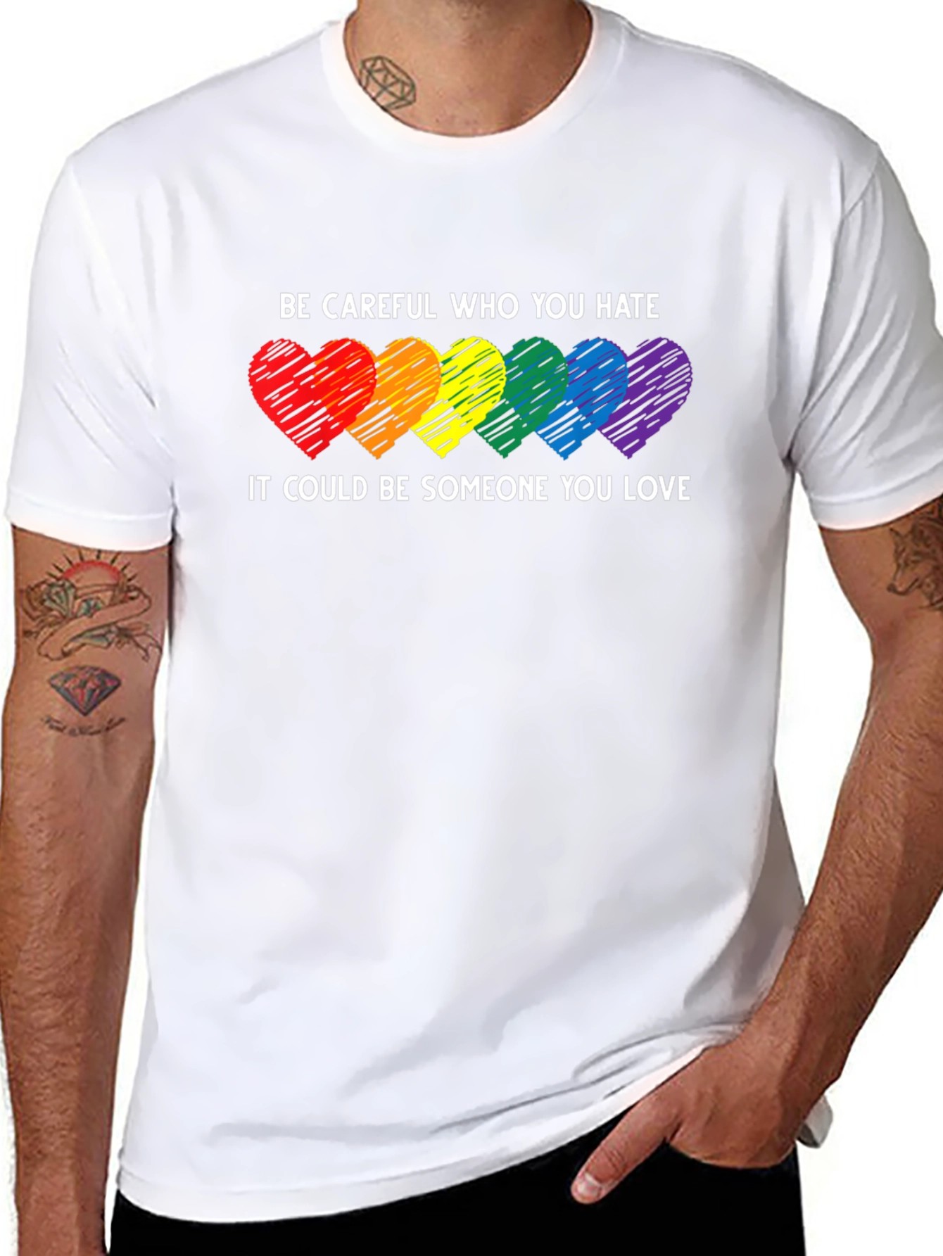LGBT Pride T-Shirt - Be Careful Who You Hate
