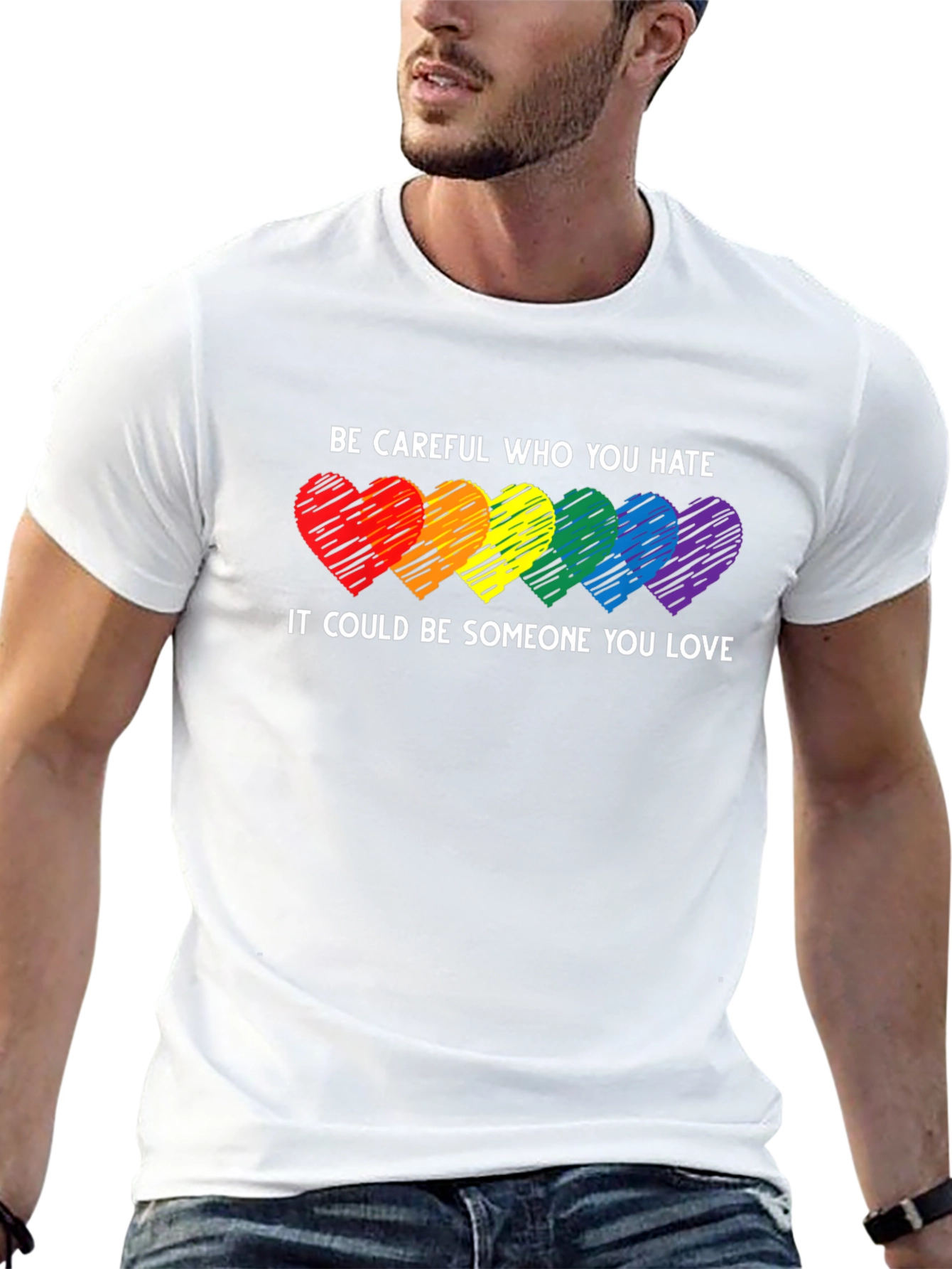 LGBT Pride T-Shirt - Be Careful Who You Hate