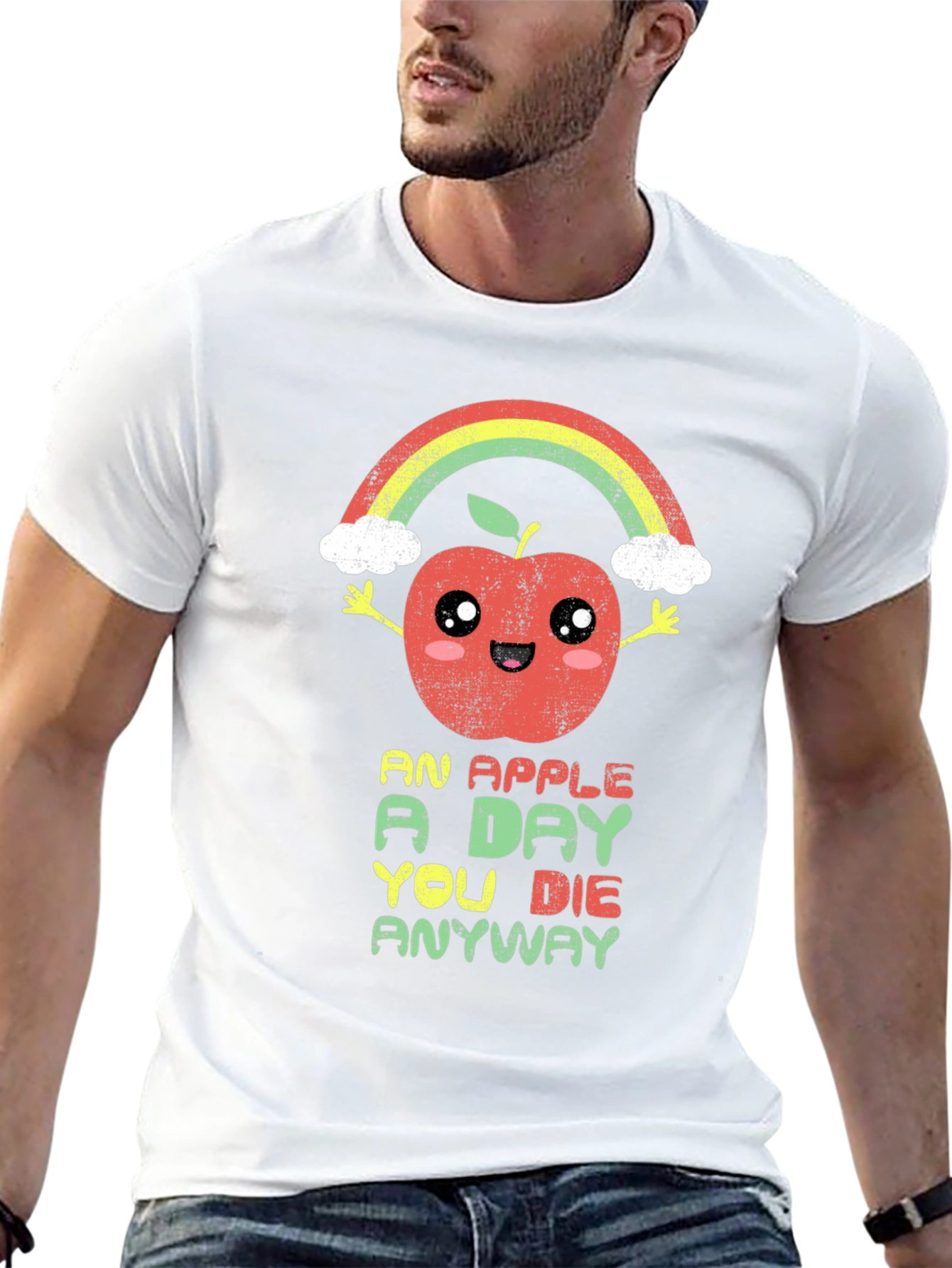 Funny Apple Rainbow T-Shirt