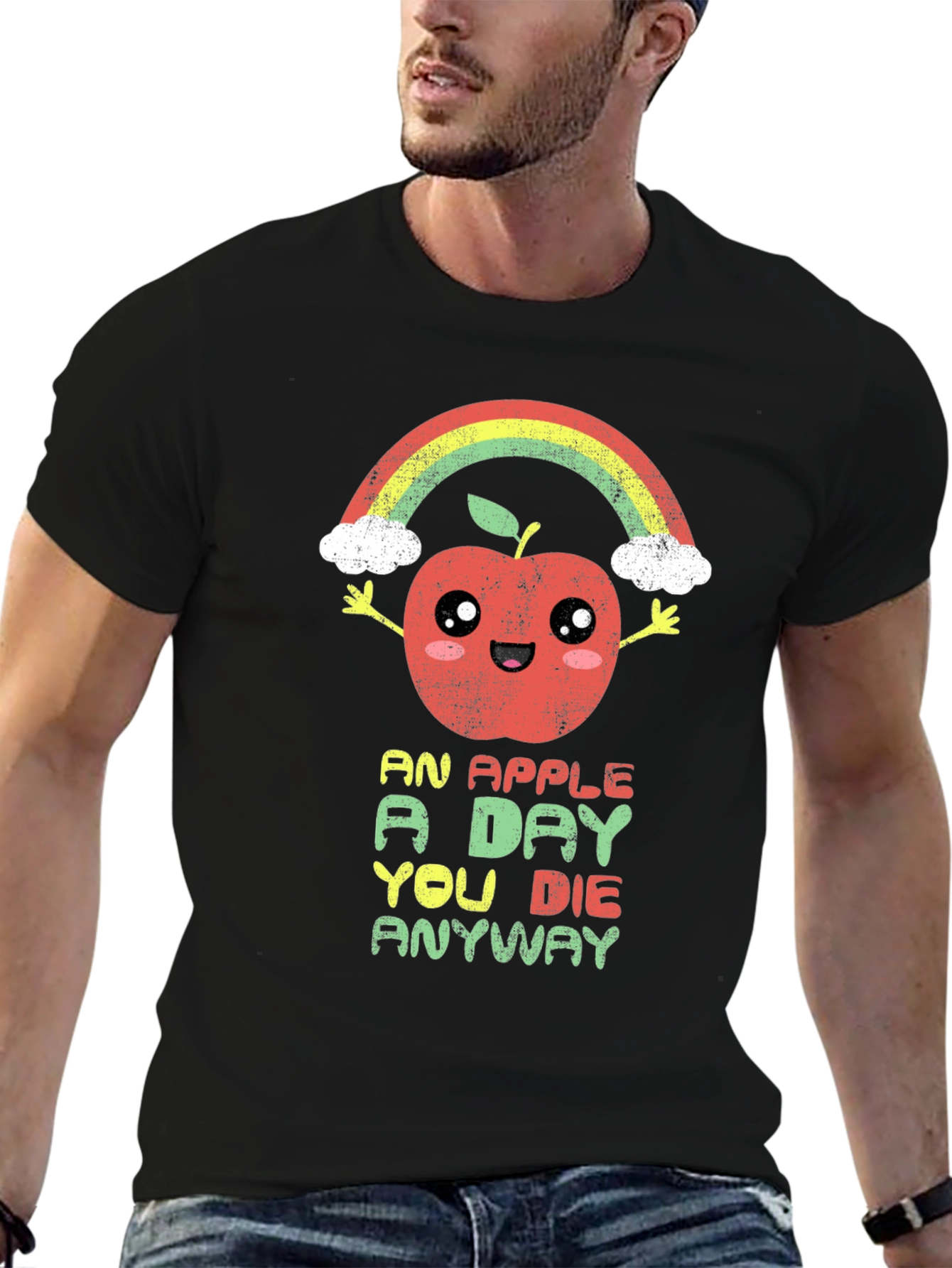 Funny Apple Rainbow T-Shirt