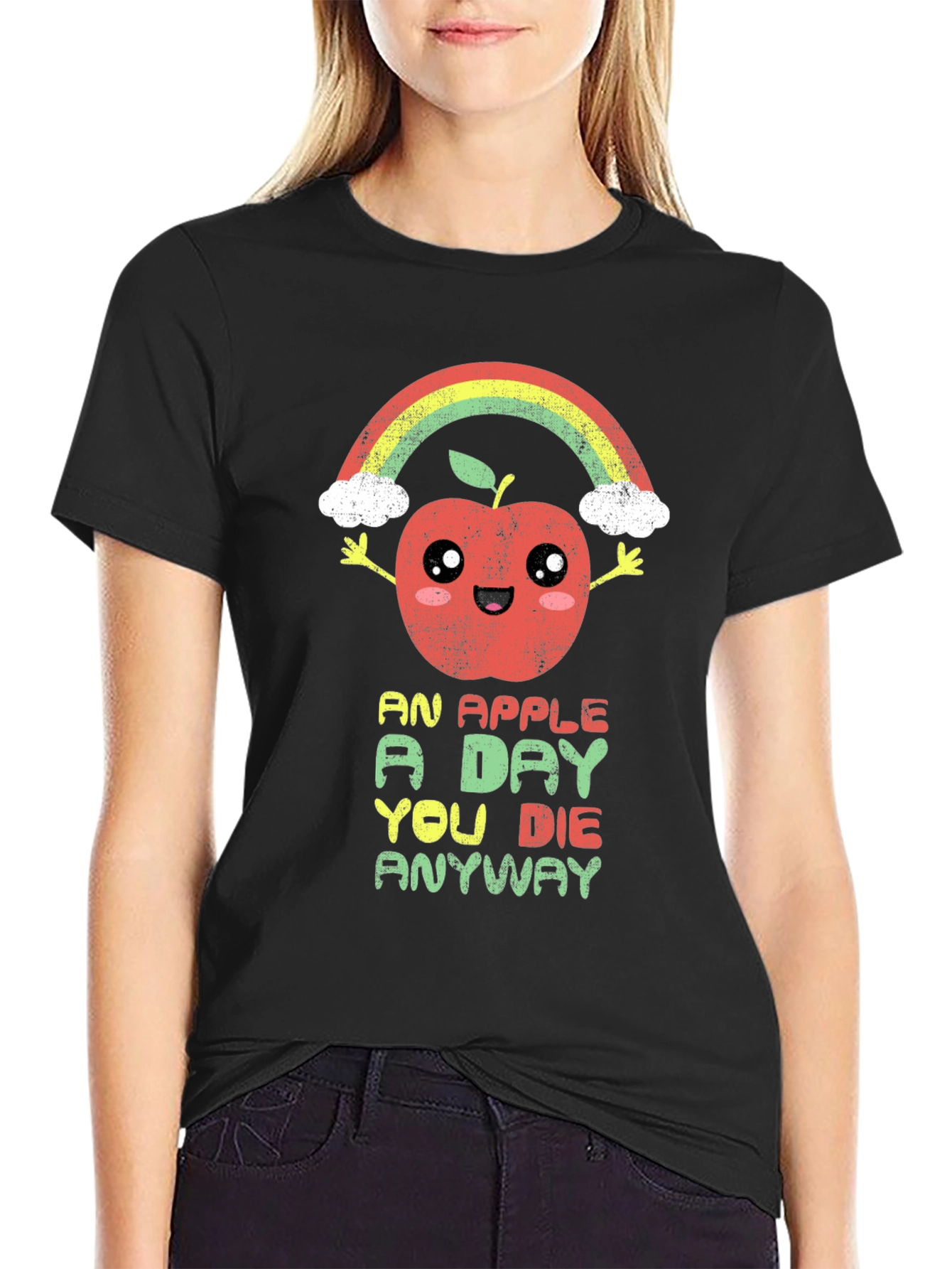 Funny Apple Rainbow T-Shirt