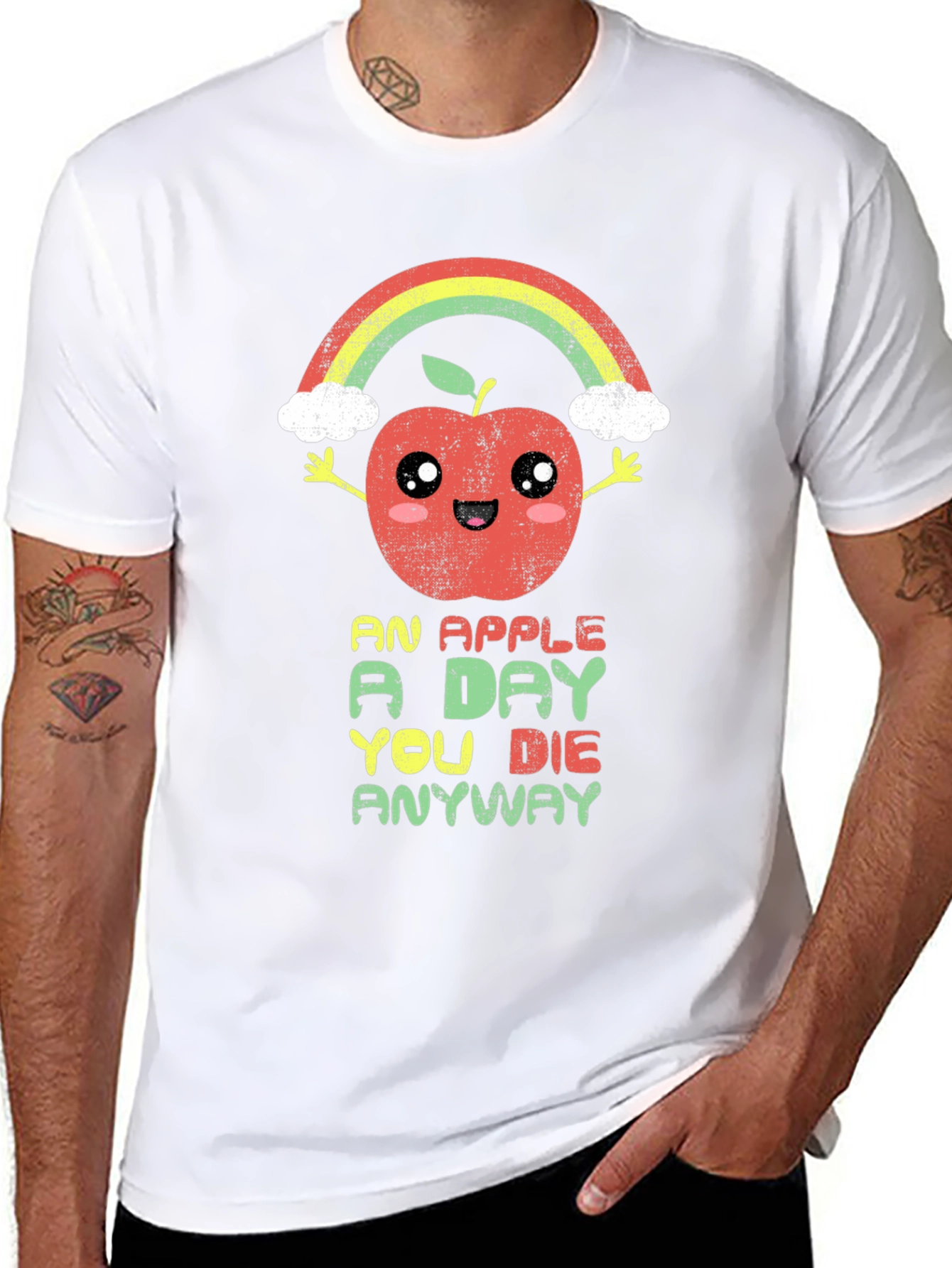 Funny Apple Rainbow T-Shirt