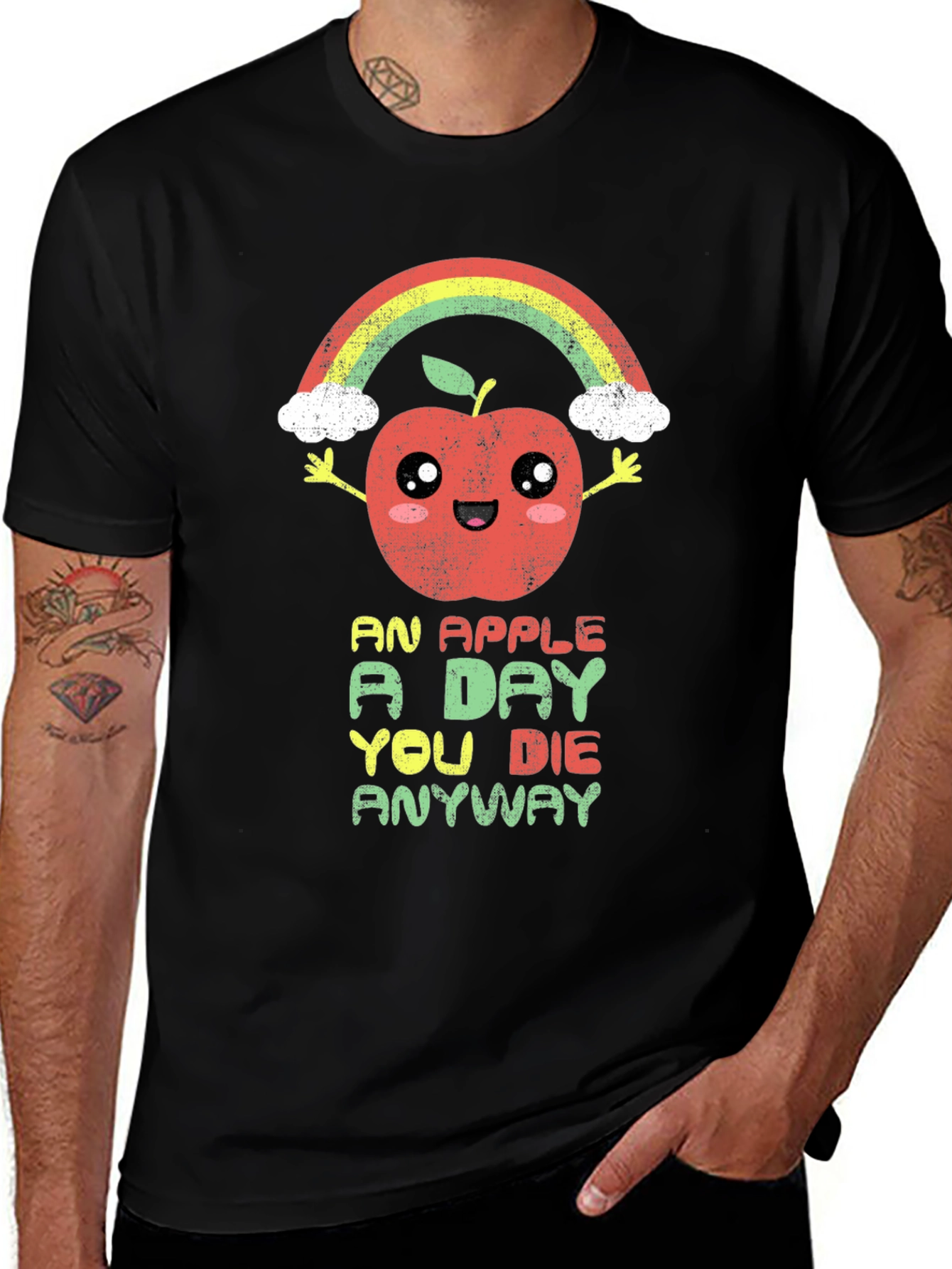 Funny Apple Rainbow T-Shirt