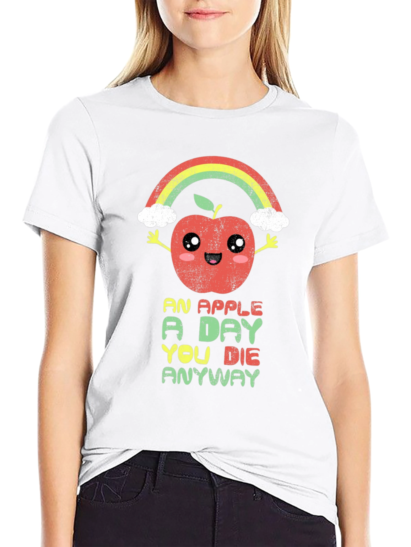 Funny Apple Rainbow T-Shirt