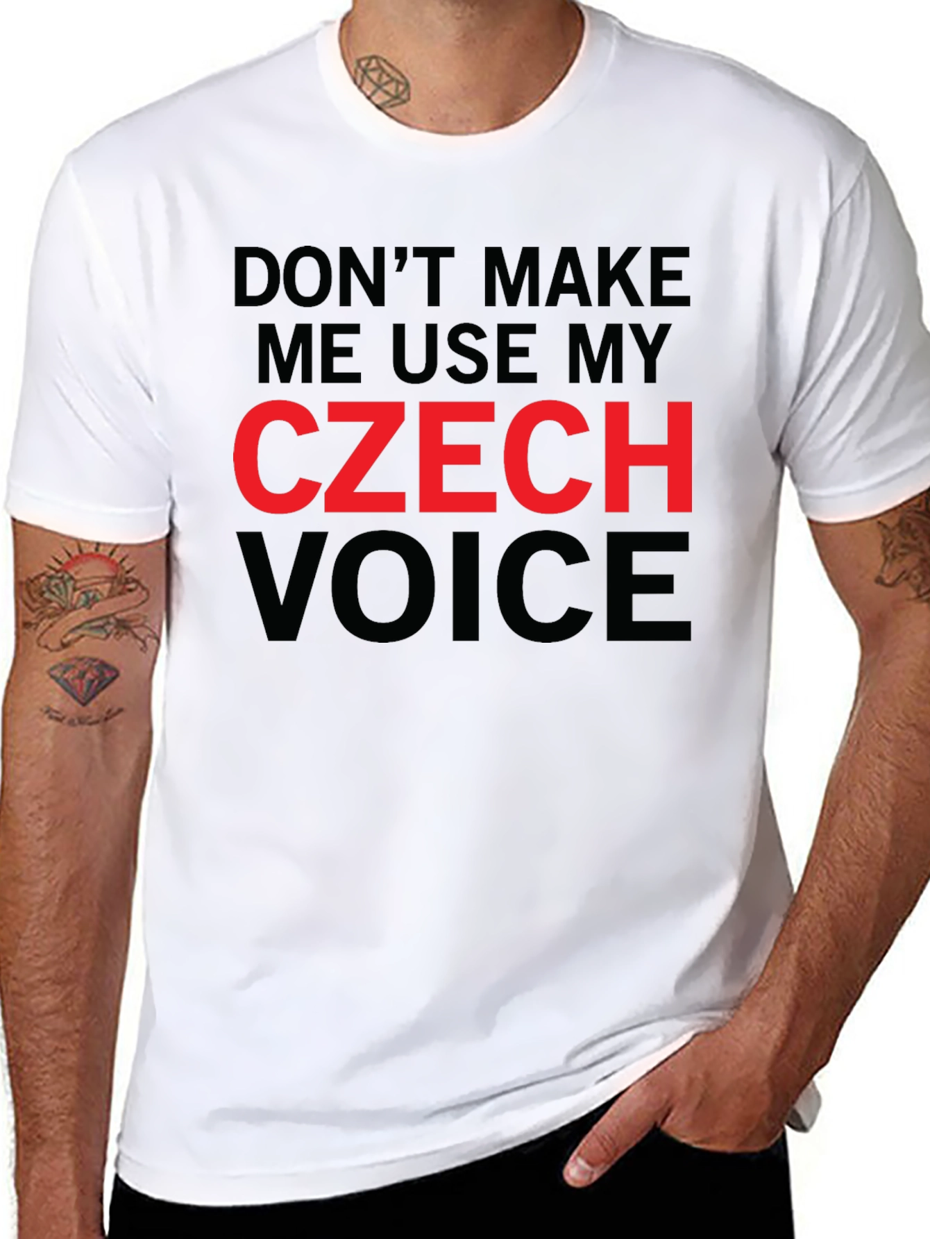 Czech Voice T-Shirt - Funny Novelty Tee
