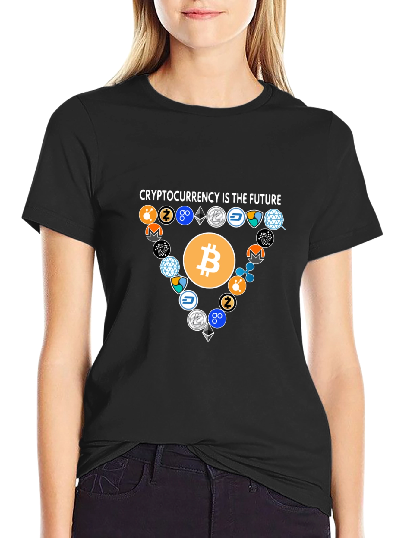 Cryptocurrency is the Future Black T-Shirt