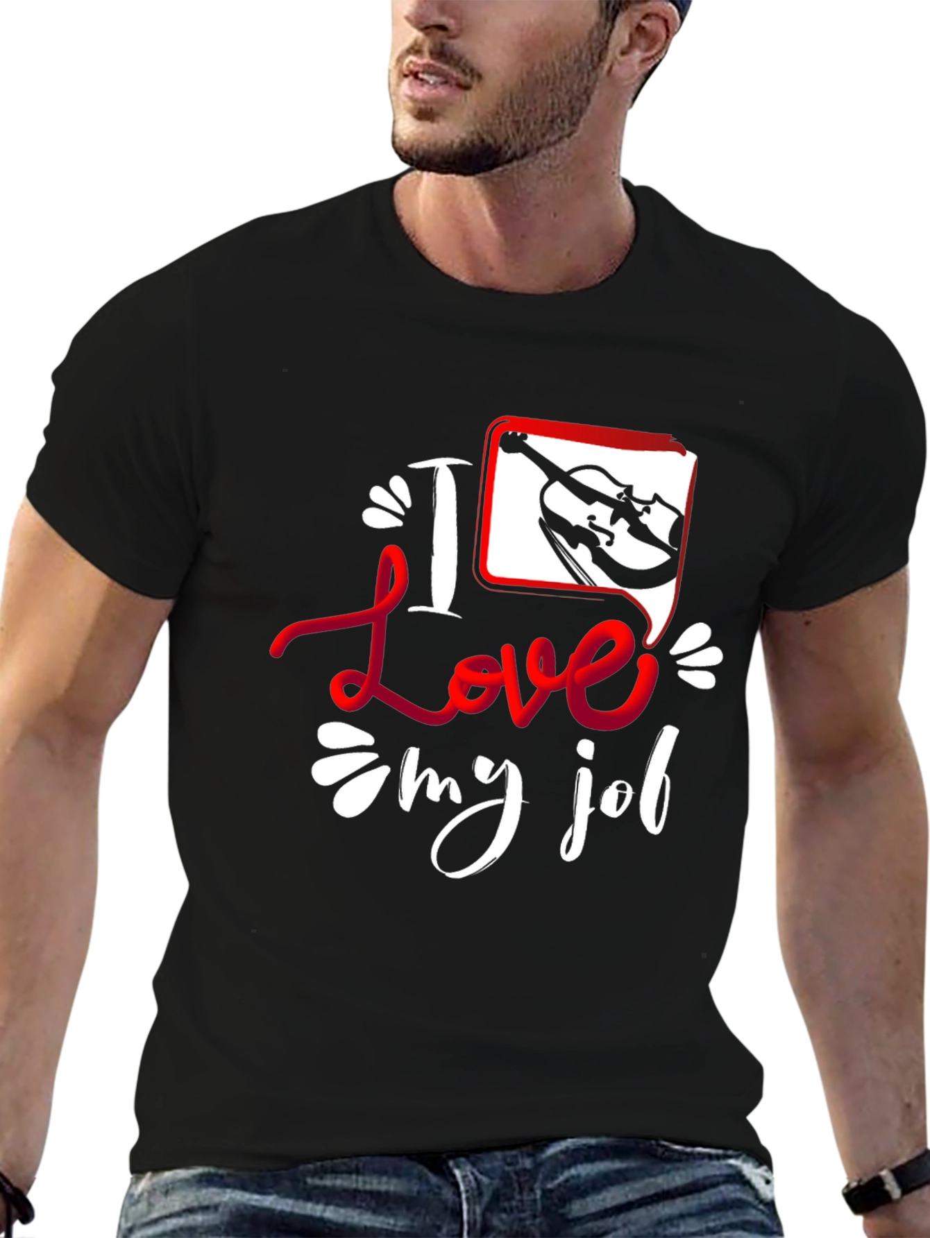 I Love My Job Violin T-Shirt - Musician Tee
