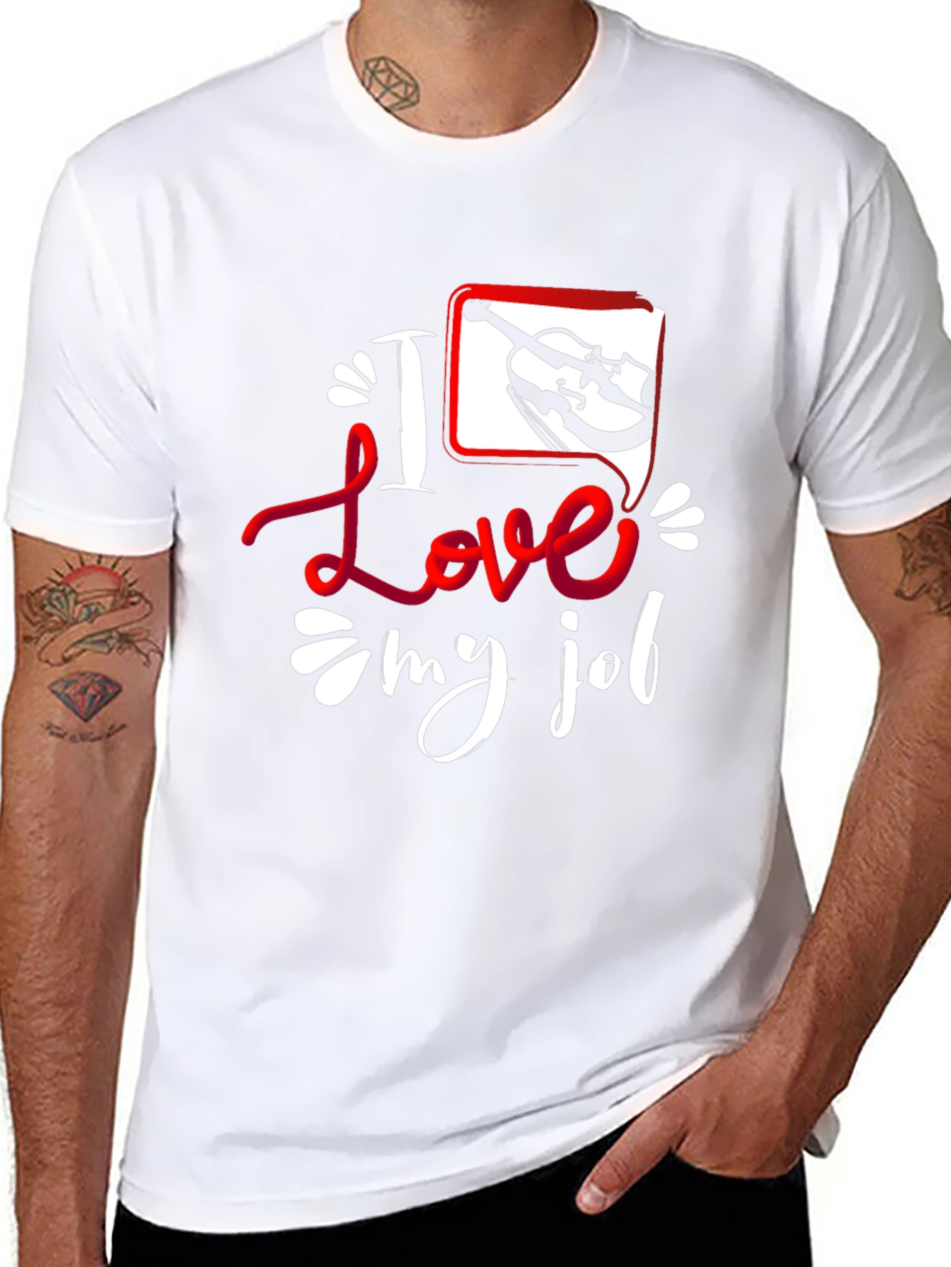 I Love My Job Violin T-Shirt - Musician Tee