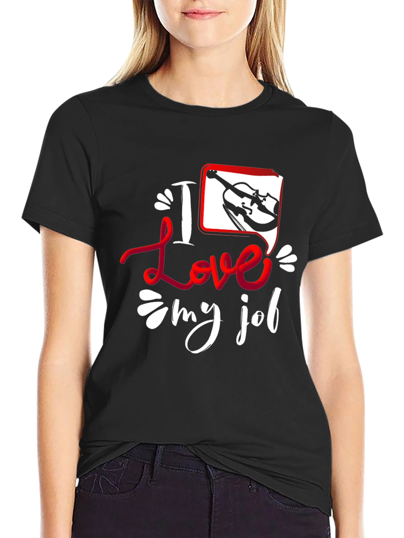 I Love My Job Violin T-Shirt - Musician Tee