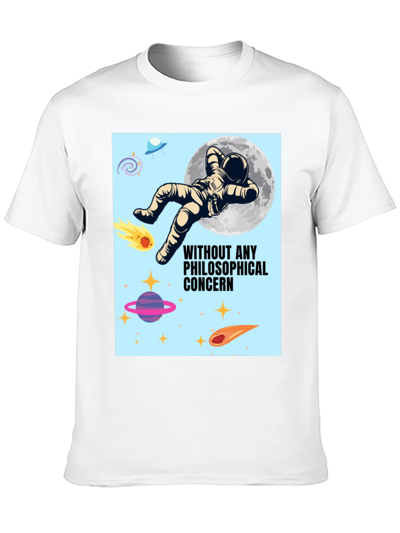 Philosophical Astronaut Black T-Shirt