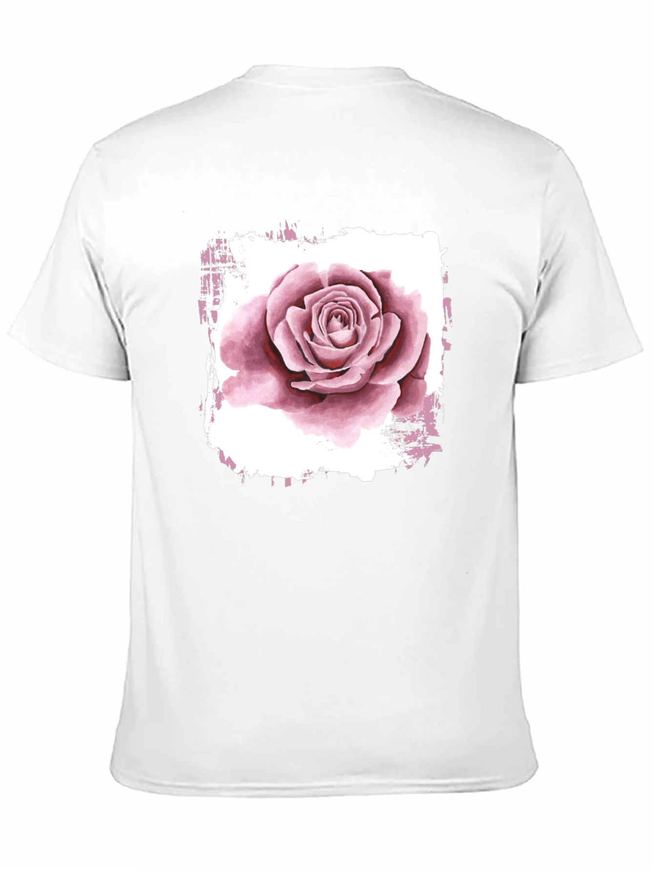 Rose Graphic Print Black T-Shirt