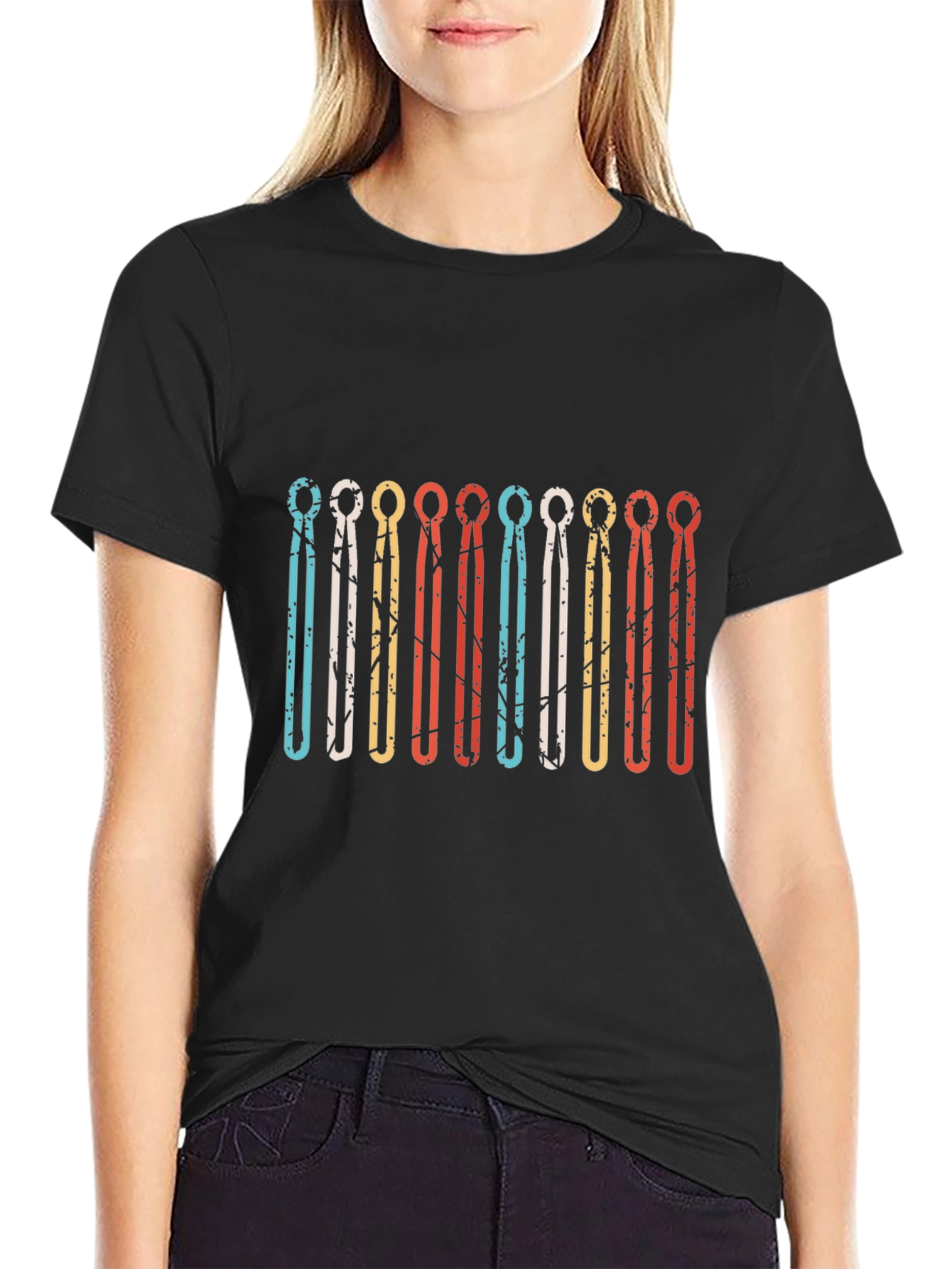Retro Bowling Pin Graphic T-Shirt