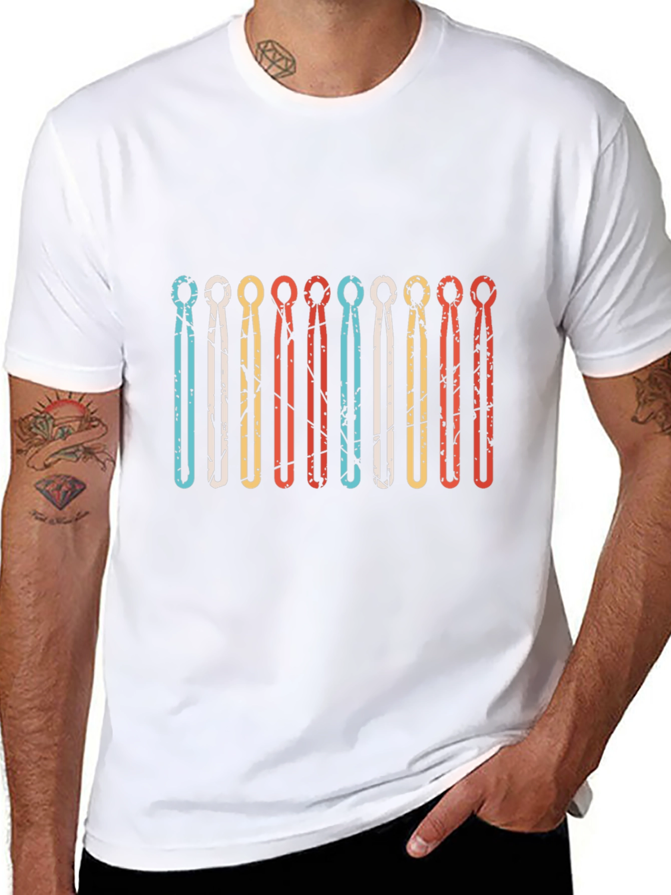 Retro Bowling Pin Graphic T-Shirt