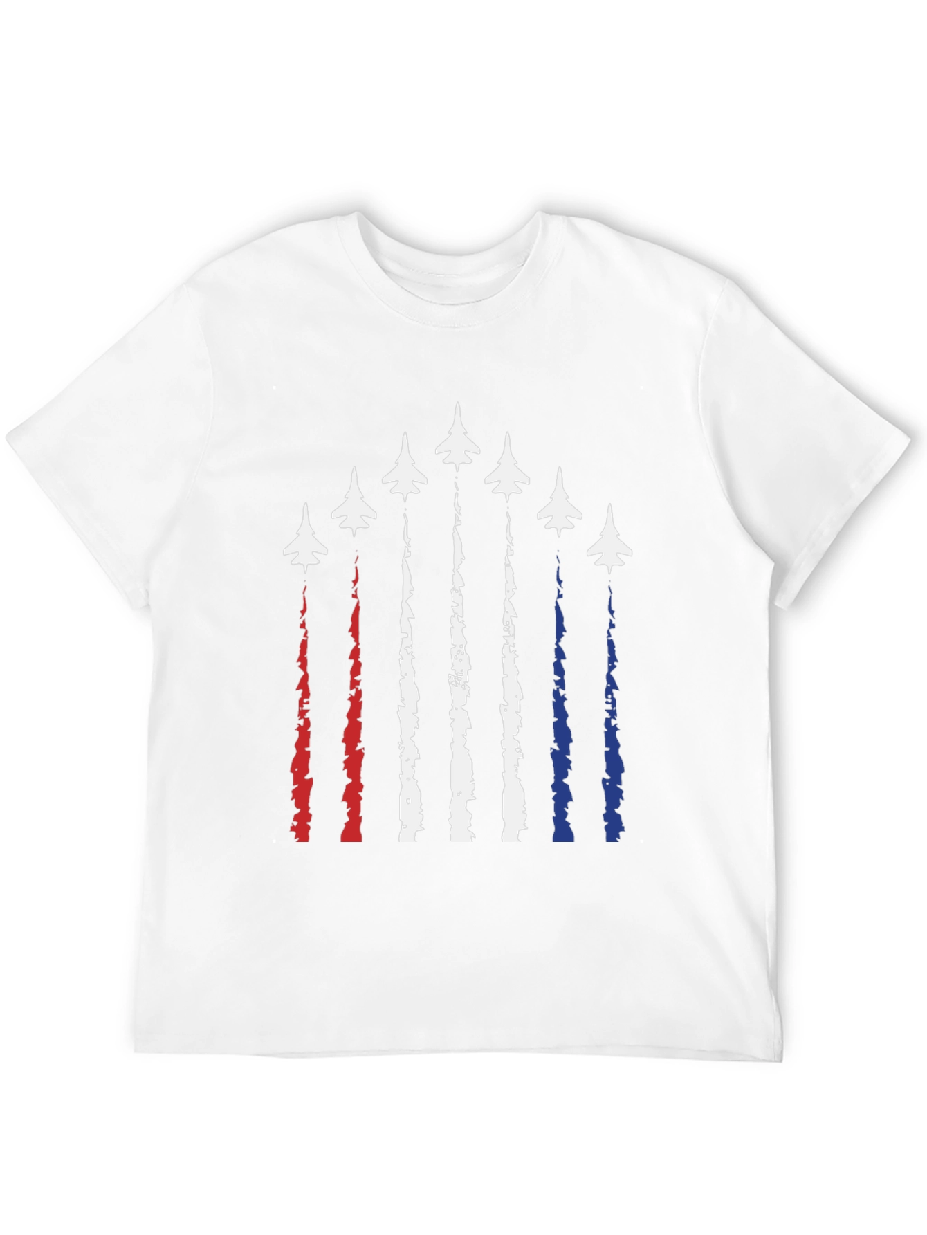 Patriotic Fighter Jet Graphic Tee
