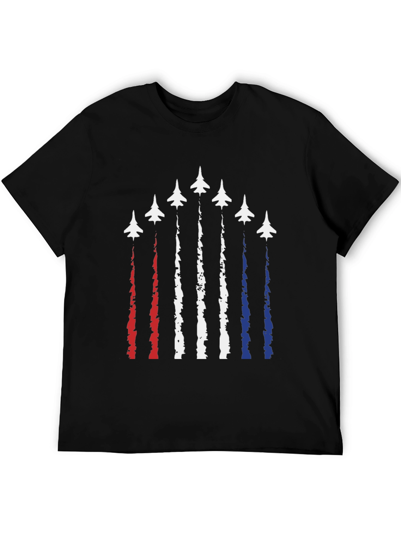 Patriotic Fighter Jet Graphic Tee
