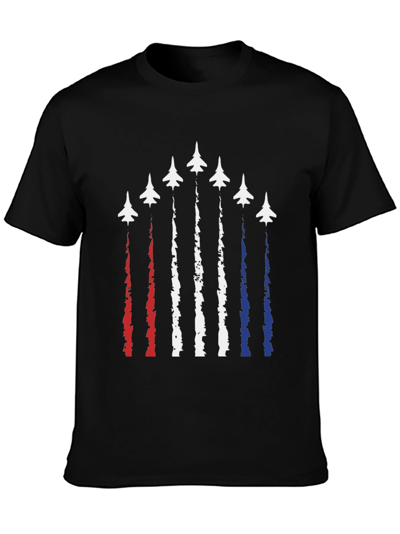 Patriotic Fighter Jet Graphic Tee