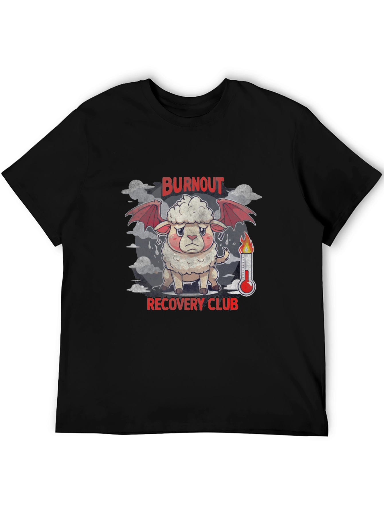 Burnout Recovery Club Graphic Tee - Black
