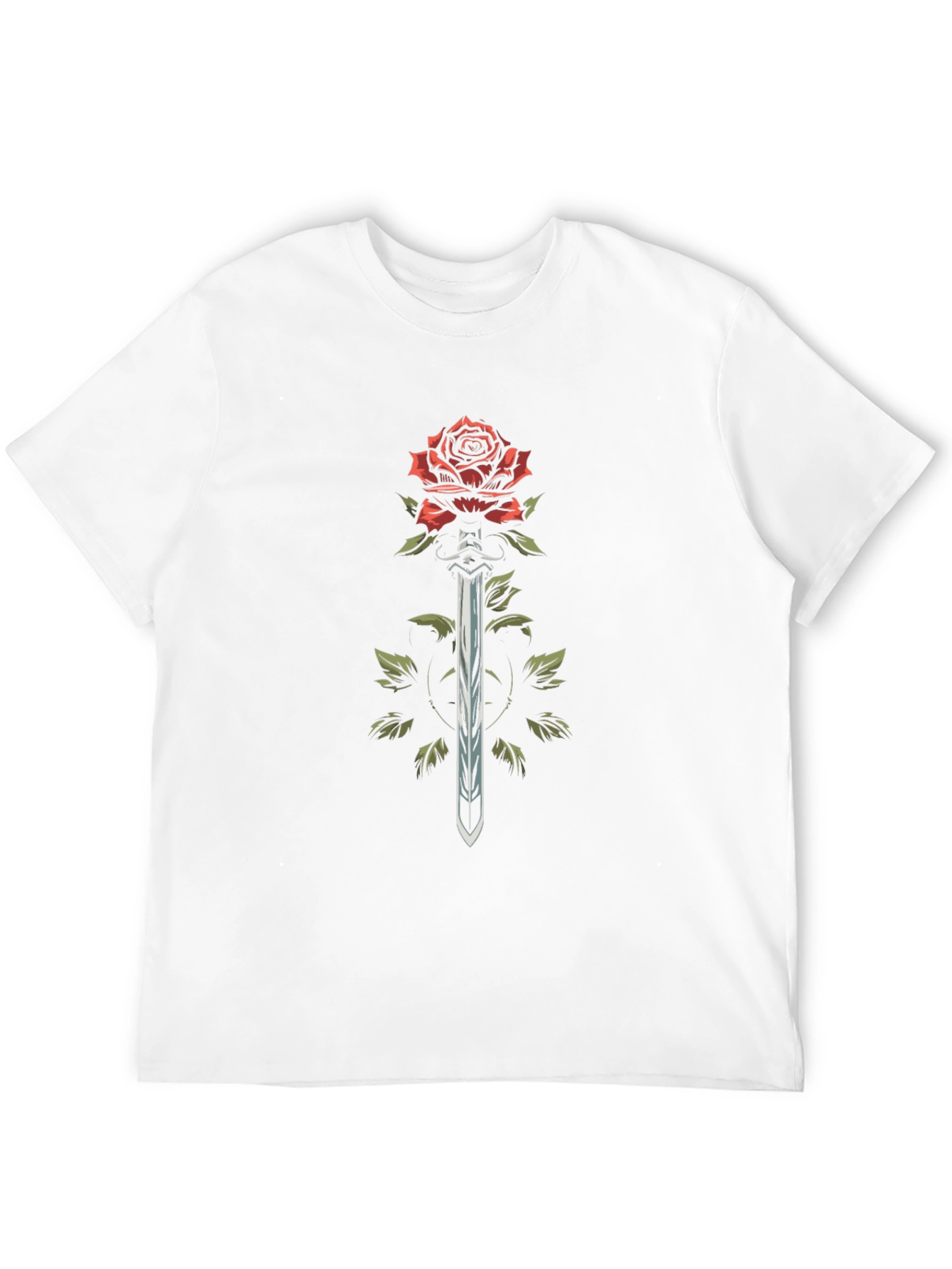 Rose and Sword Graphic T-Shirt