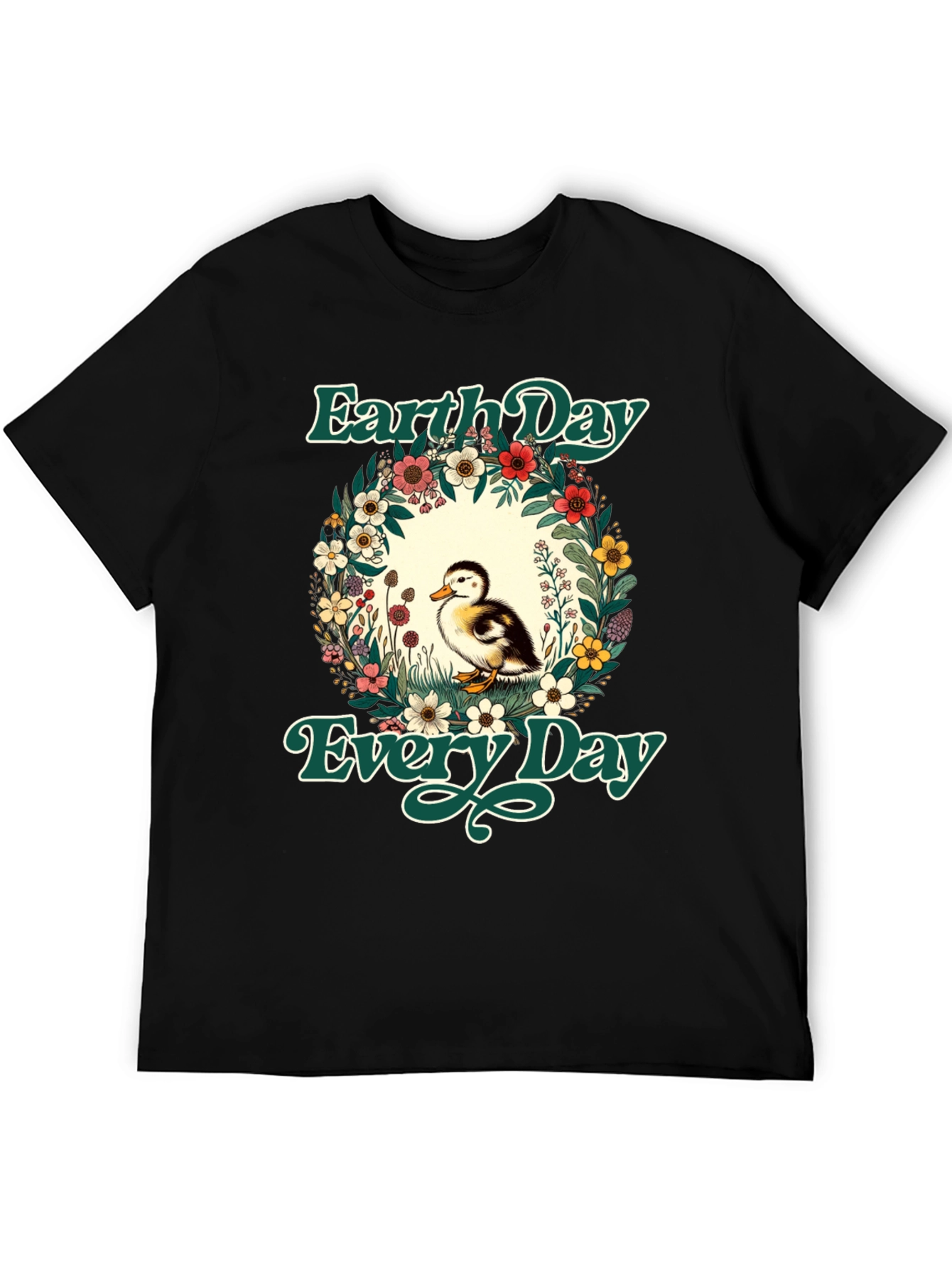 Earth Day Duckling Graphic T-Shirt