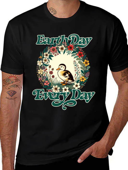 Earth Day Duckling Graphic T-Shirt
