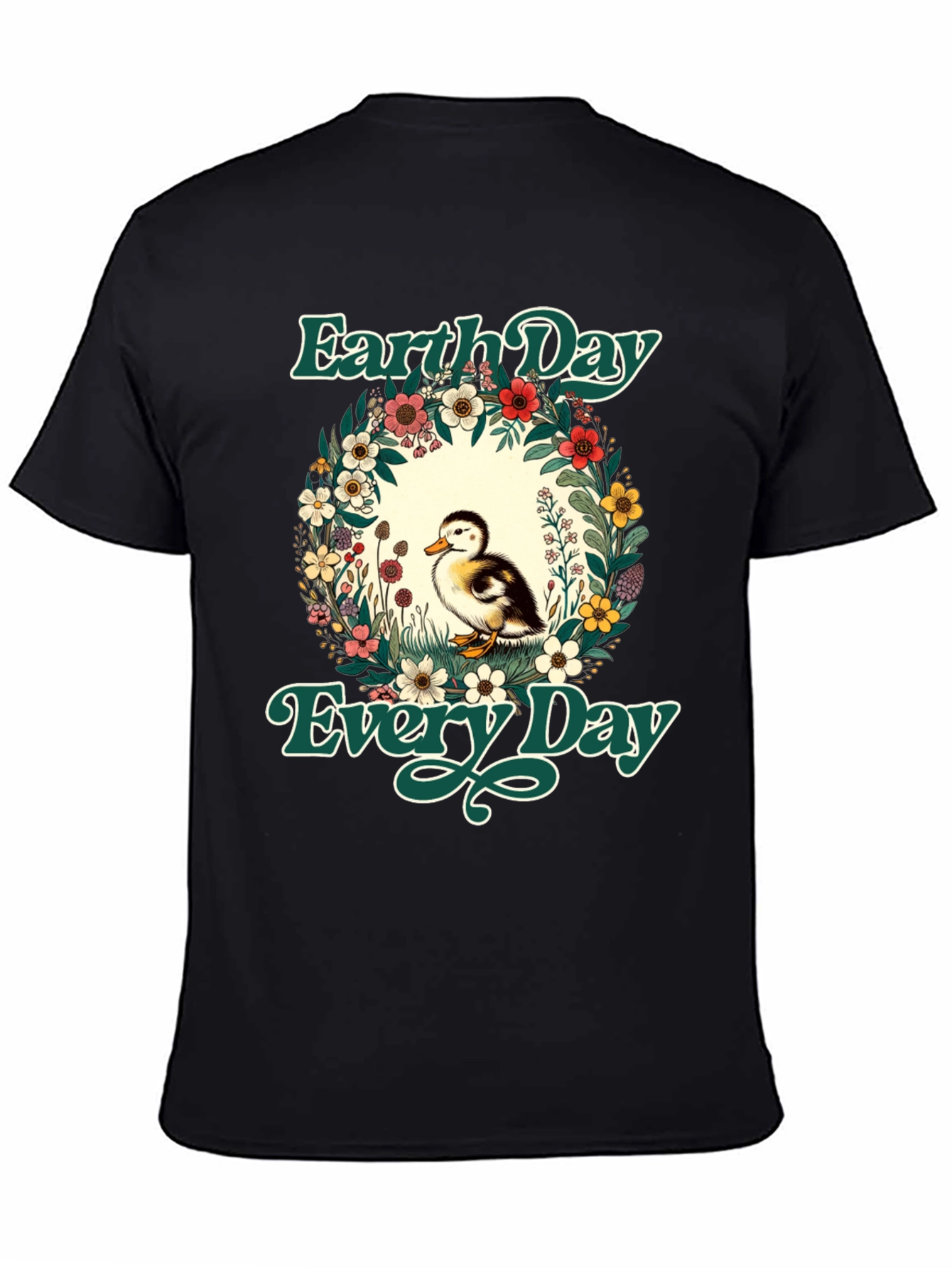 Earth Day Duckling Graphic T-Shirt