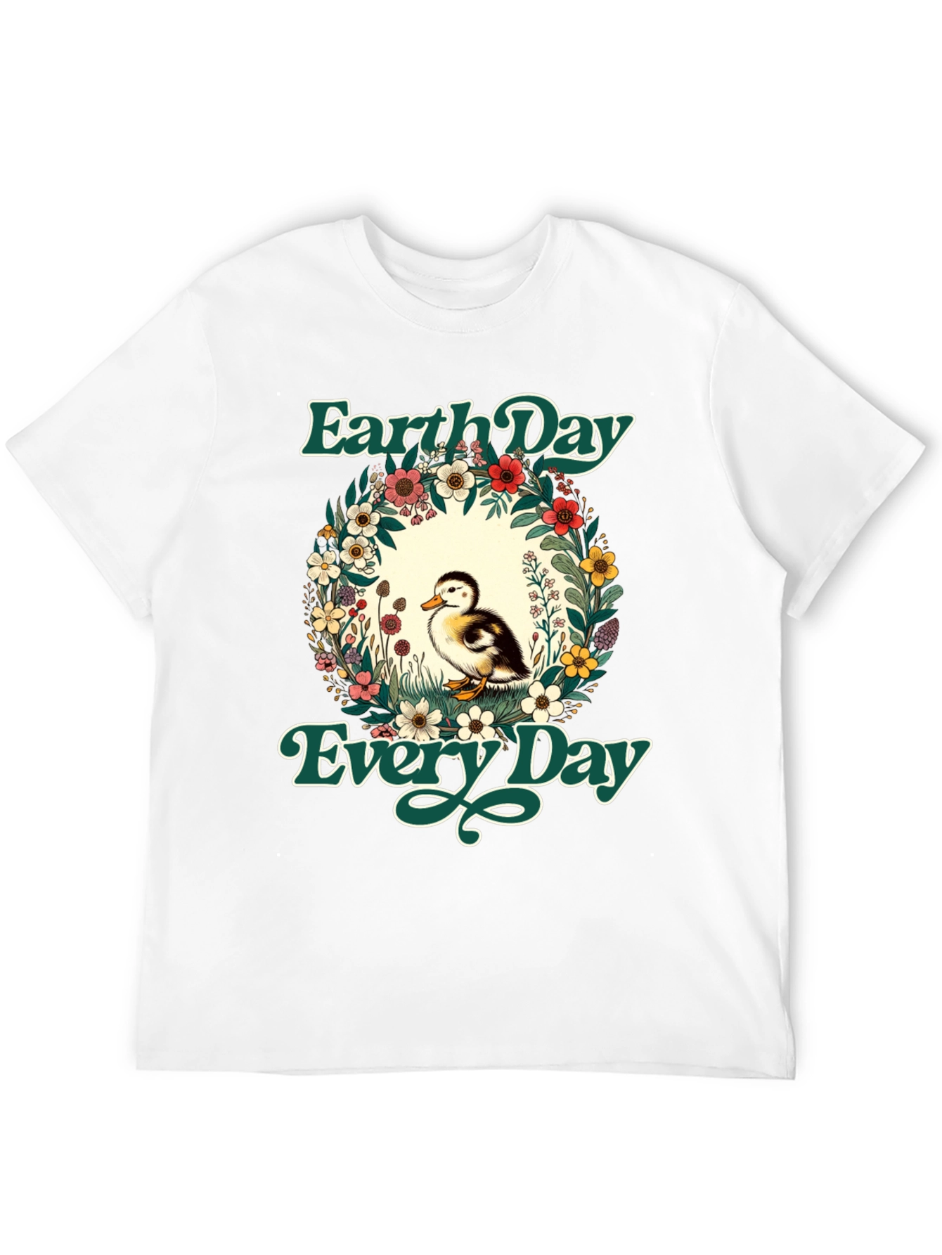 Earth Day Duckling Graphic T-Shirt