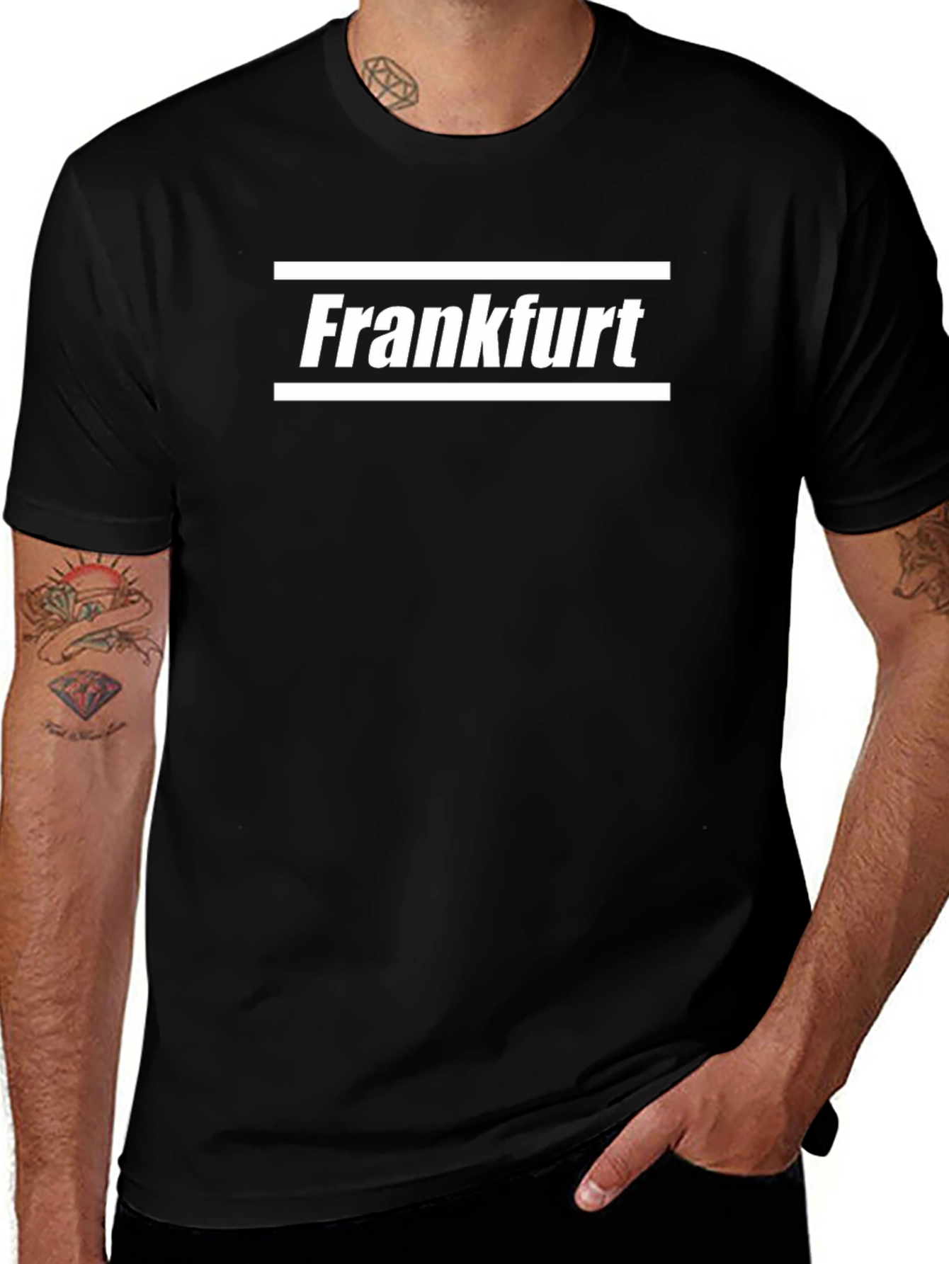 Frankfurt Text Graphic T-Shirt - Casual Style