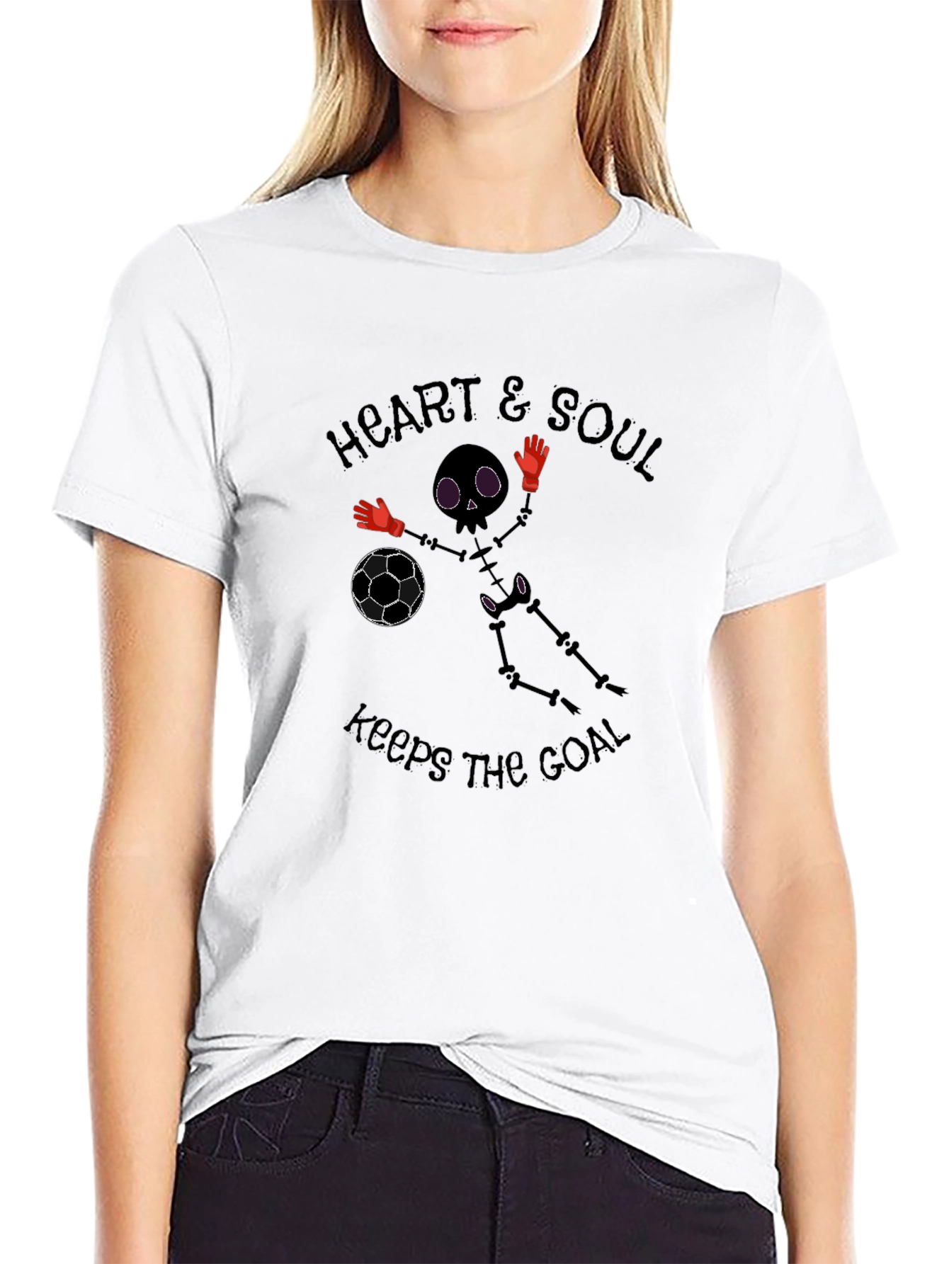 Heart & Soul Skeleton Goalie T-Shirt