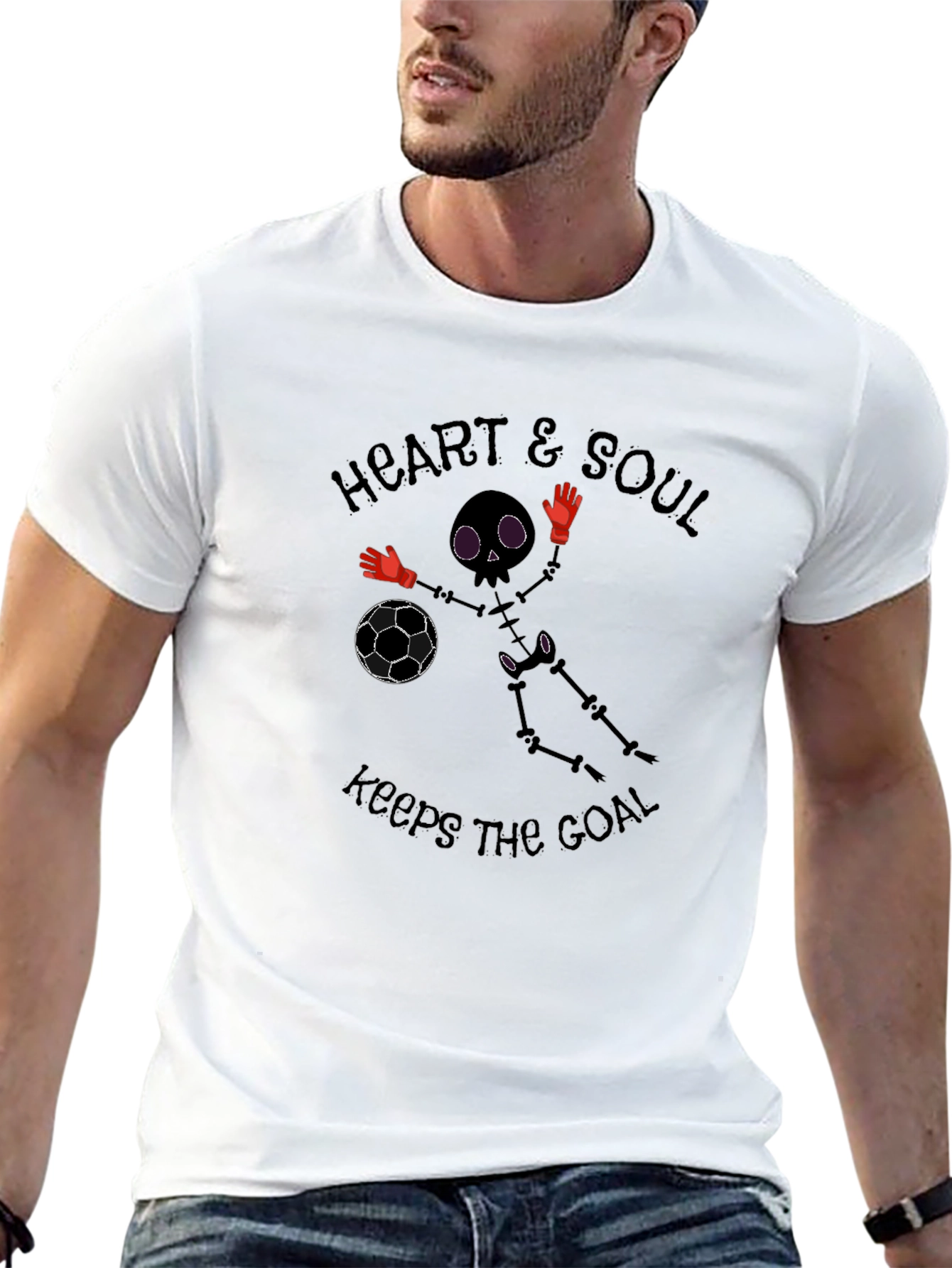 Heart & Soul Skeleton Goalie T-Shirt