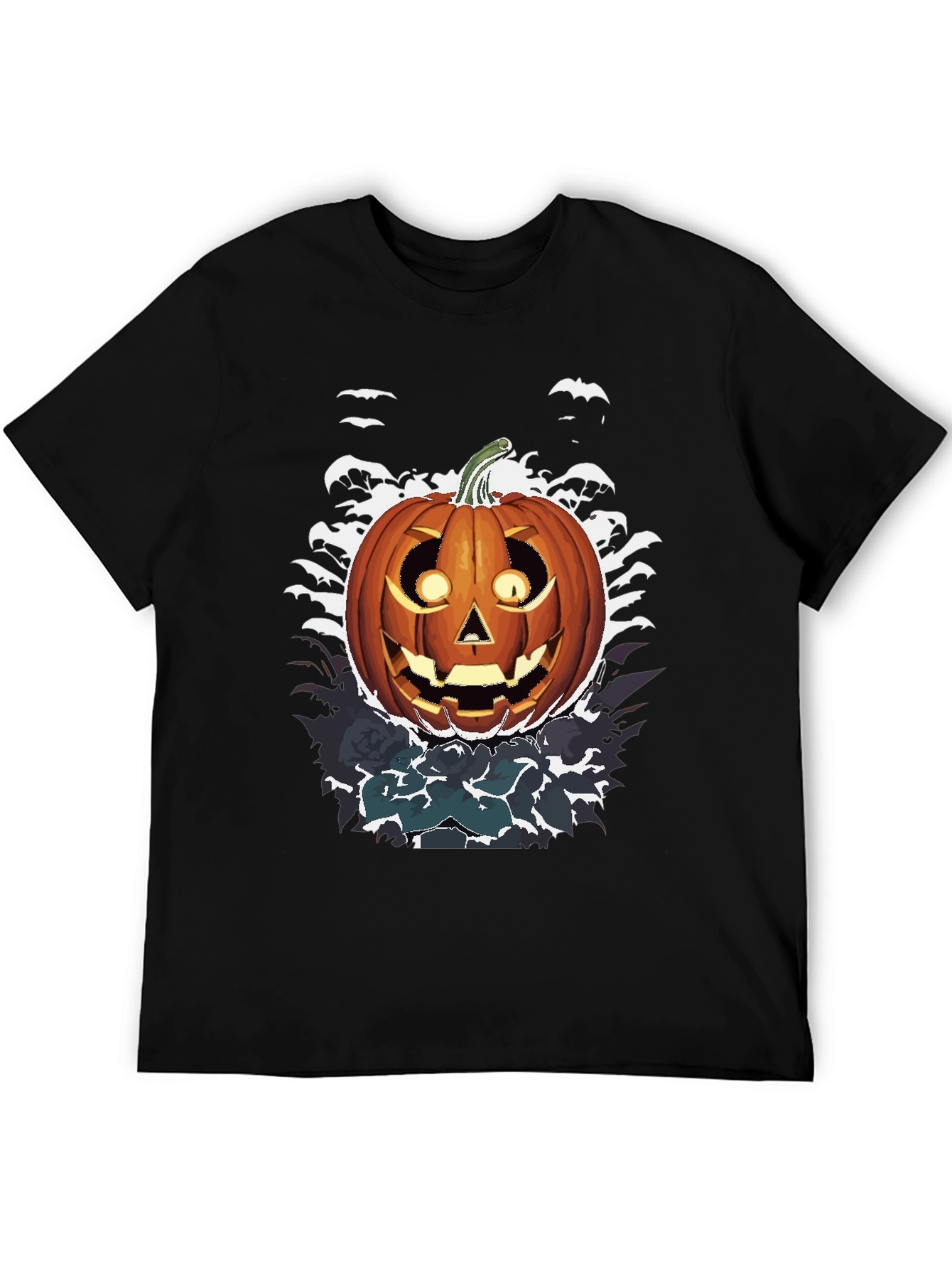 Halloween Pumpkin Graphic Tee - Spooky Season Shirt