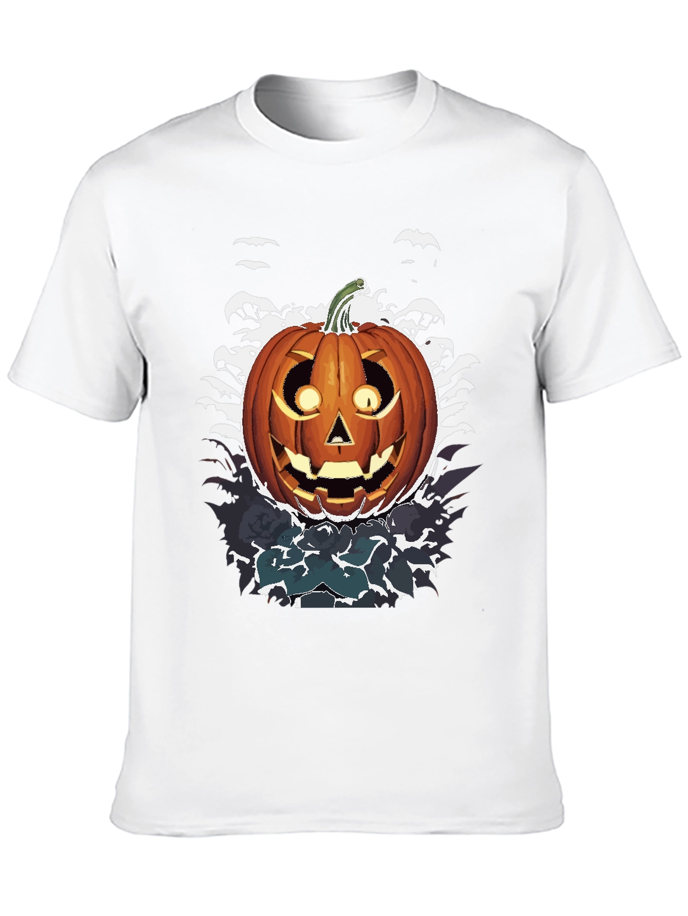 Halloween Pumpkin Graphic Tee - Spooky Season Shirt