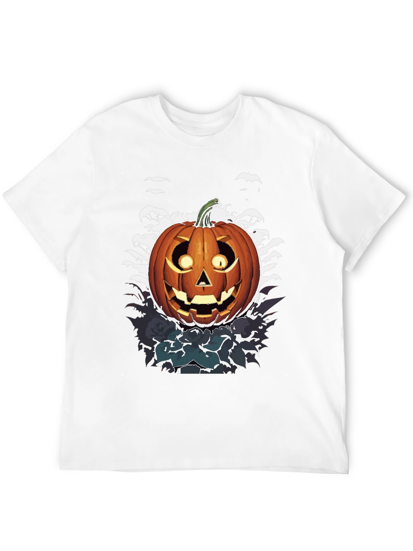 Halloween Pumpkin Graphic Tee - Spooky Season Shirt