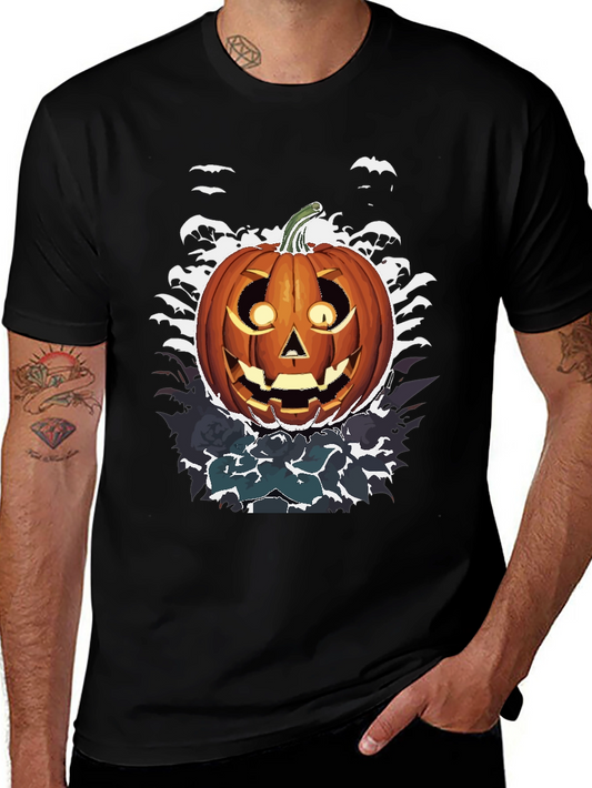 Halloween Pumpkin Graphic Tee - Spooky Season Shirt